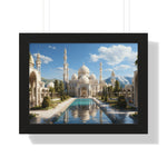 Garden of Reverence – Framed Mosque Reflections Wall Art