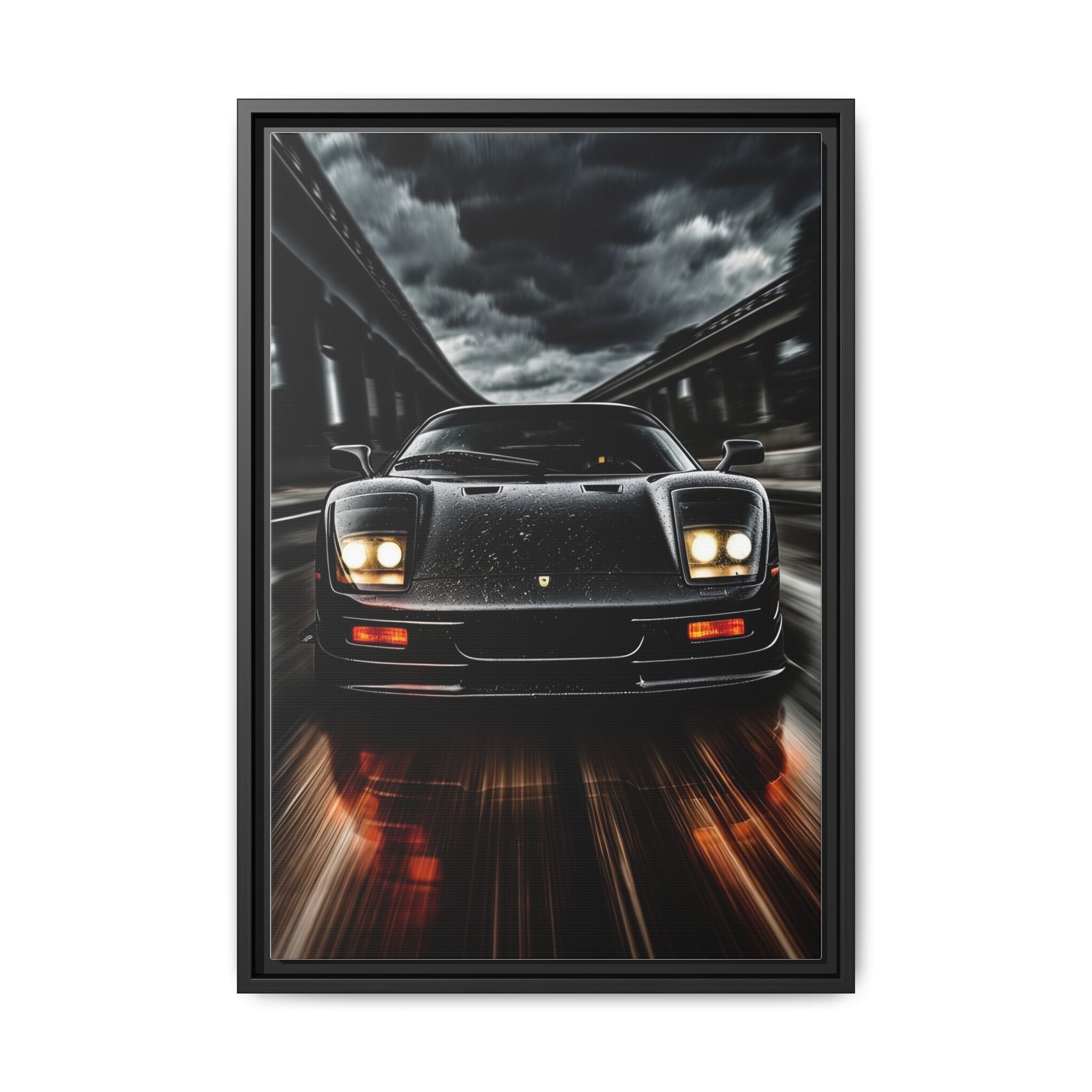 Black Ferrari F40 pop-up Headlights