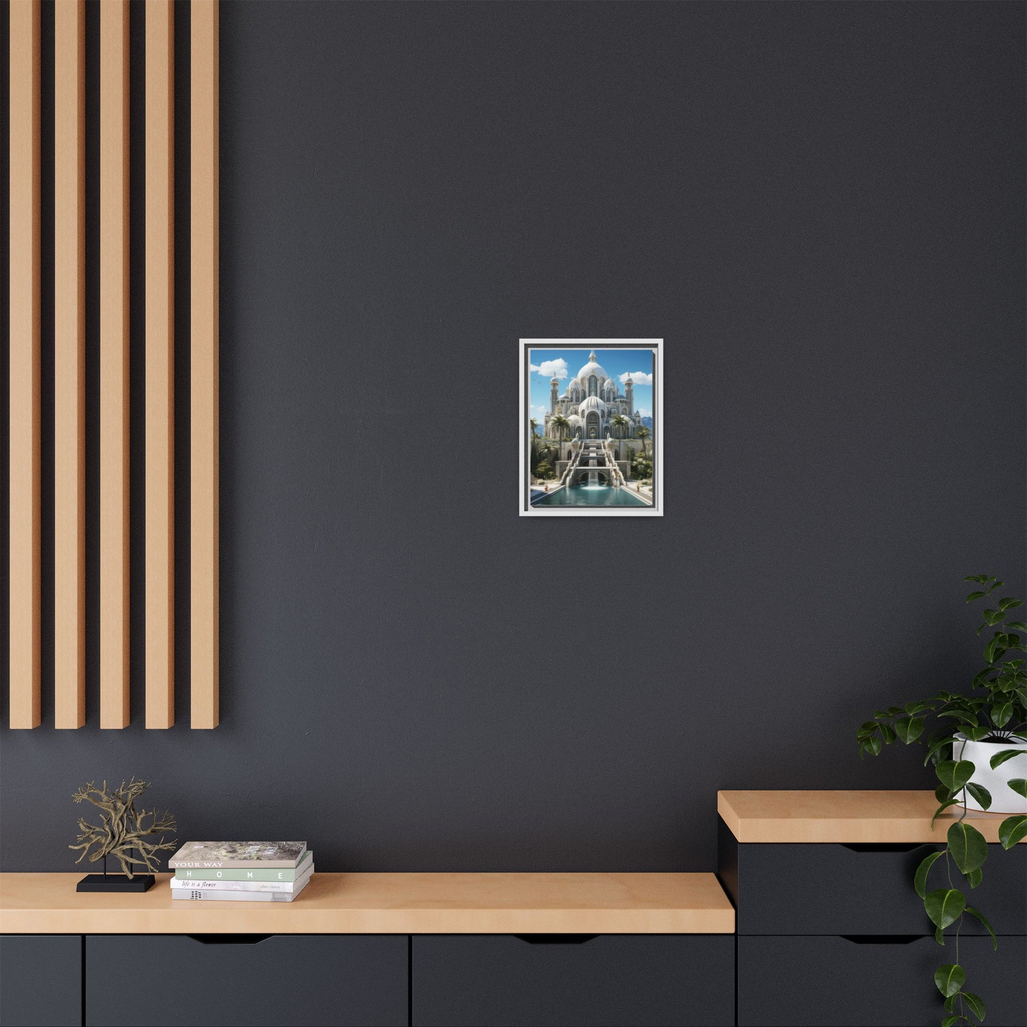Stairway to Splendor – Fantasy Palace Framed Wall Art