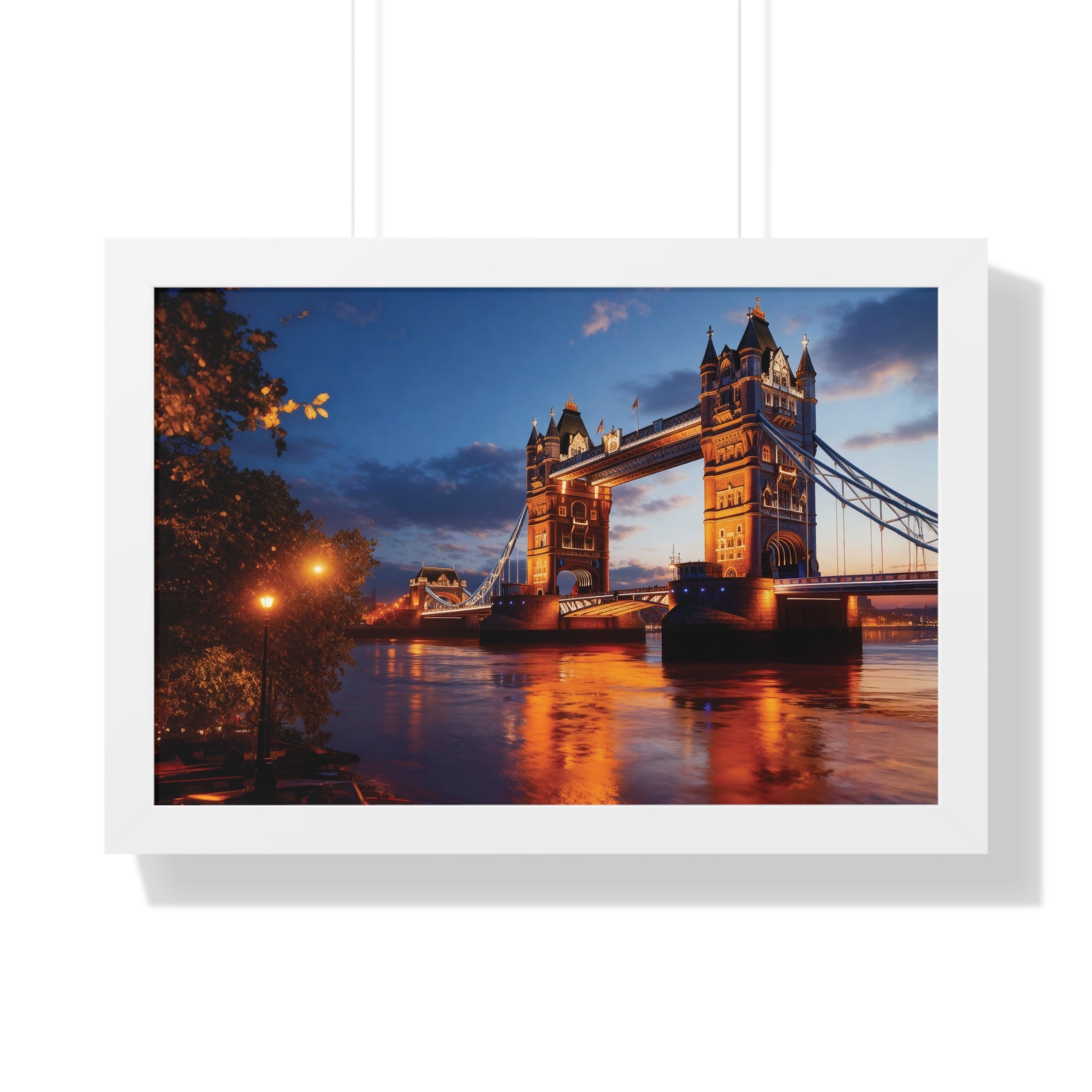 City Lights, London Nights – Tower Bridge Framed Art