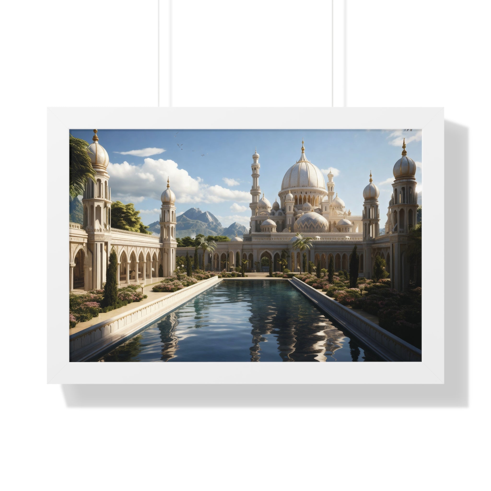 Between Earth and Prayer – Mountain Mosque Wall Art