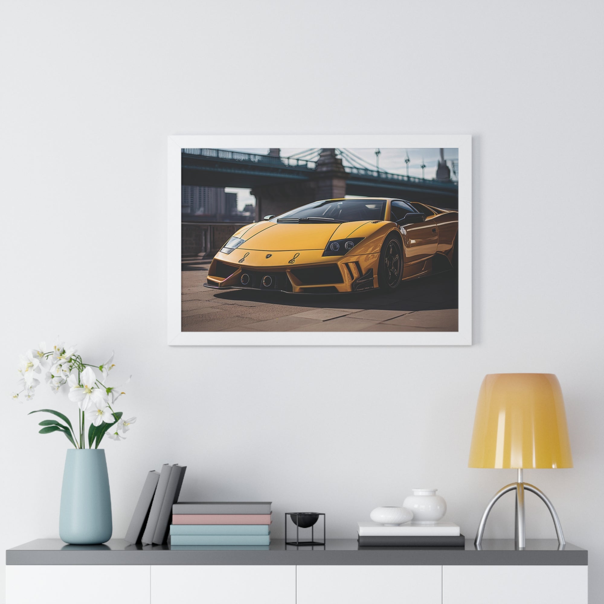 Striking Supercar Lamborghini Murciélago Framed Print