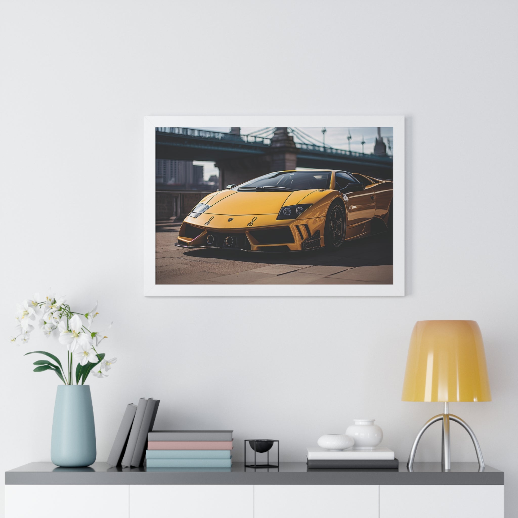 Striking Supercar Lamborghini Murciélago Framed Print