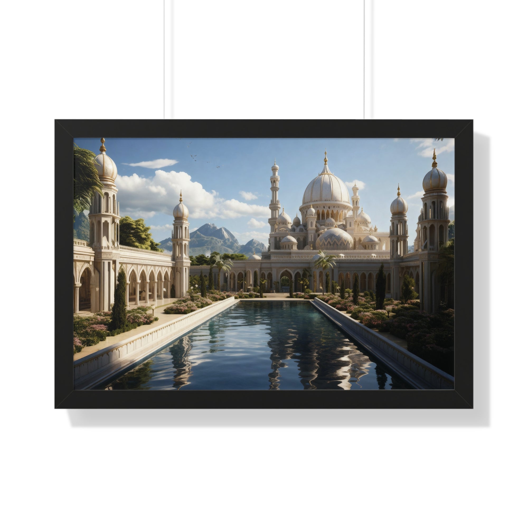 Between Earth and Prayer – Mountain Mosque Wall Art