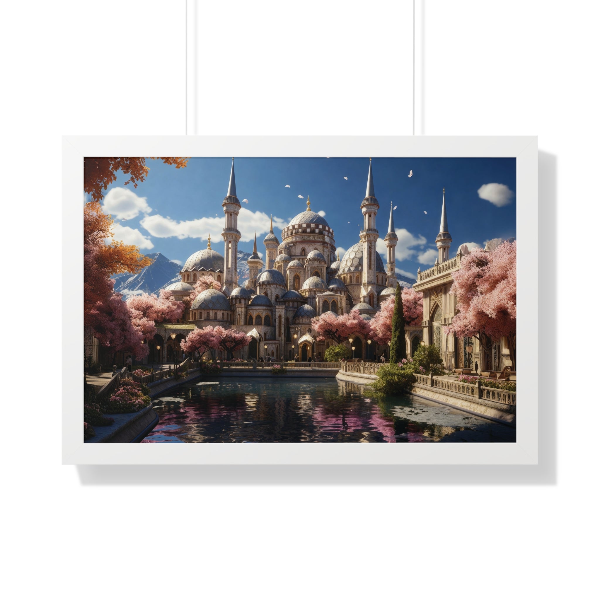 Spring Majesty – Ottoman Palace Reflections Framed Wall Art