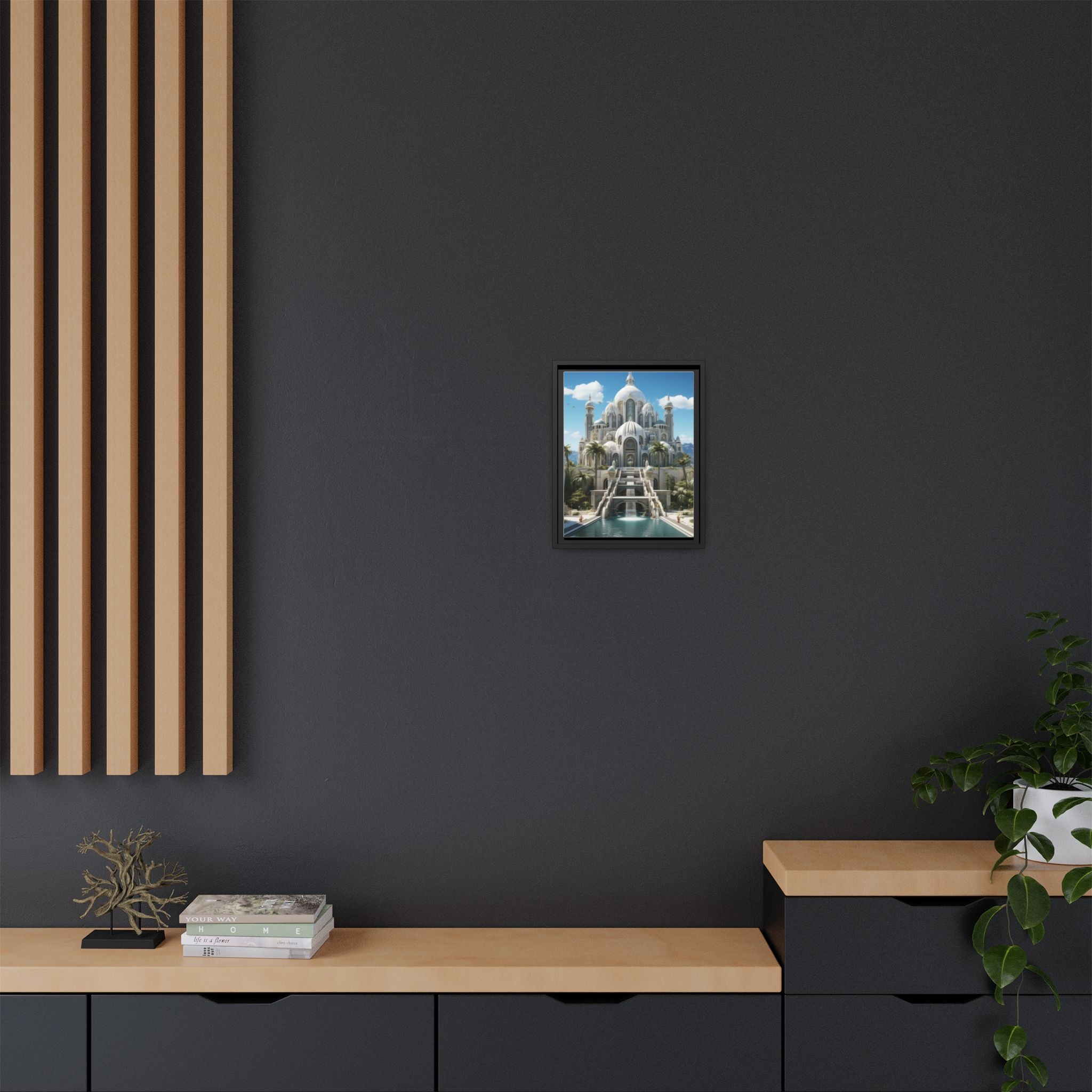Stairway to Splendor – Fantasy Palace Framed Wall Art
