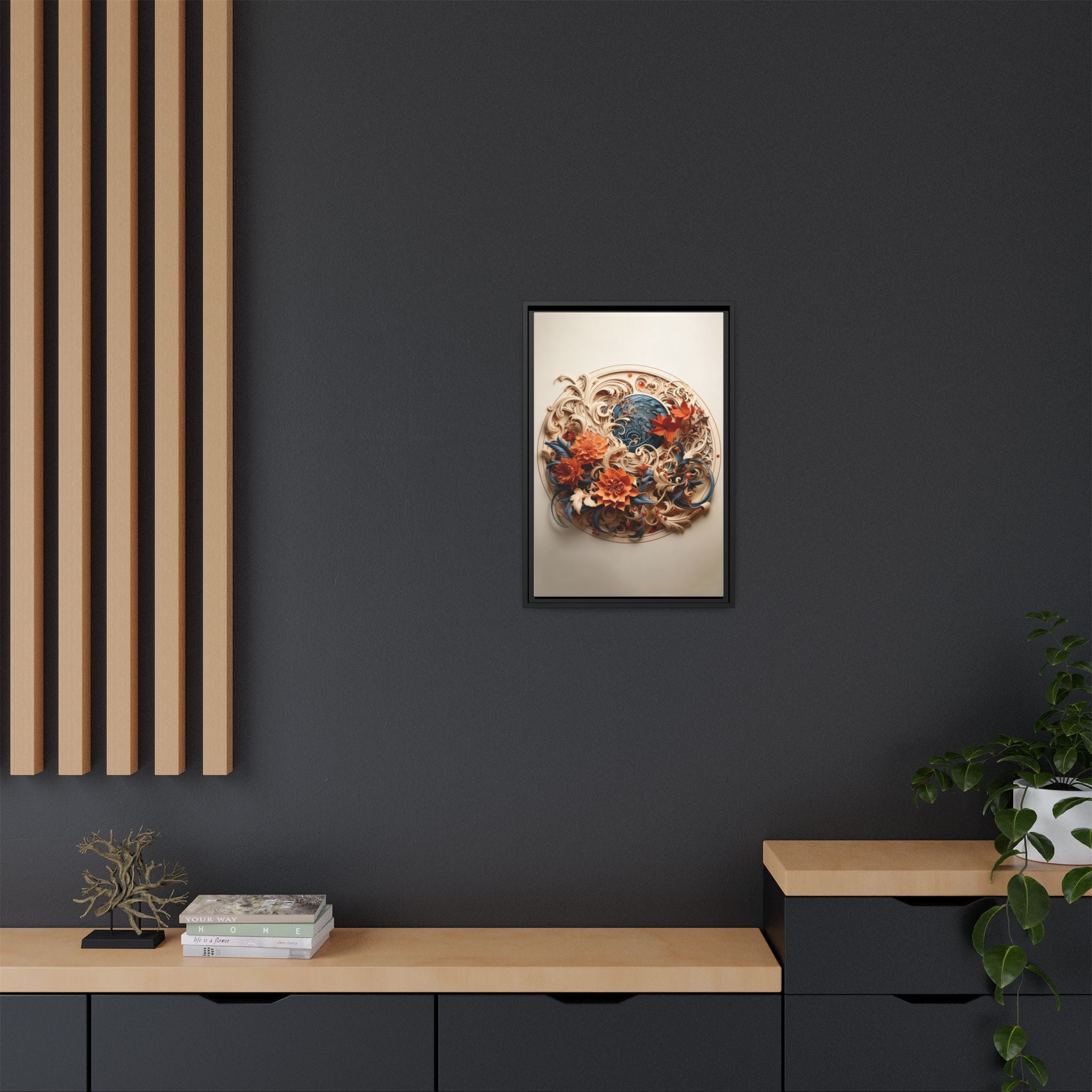 Elegant Floral & Bird Wall Art – Botanical Harmony Series