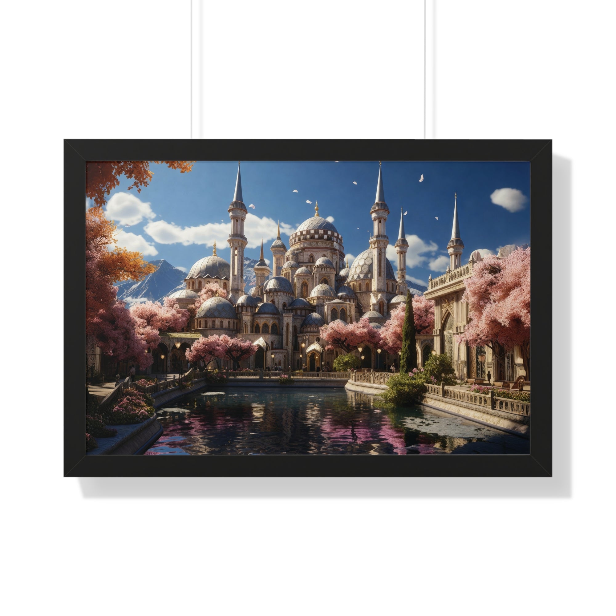 Spring Majesty – Ottoman Palace Reflections Framed Wall Art