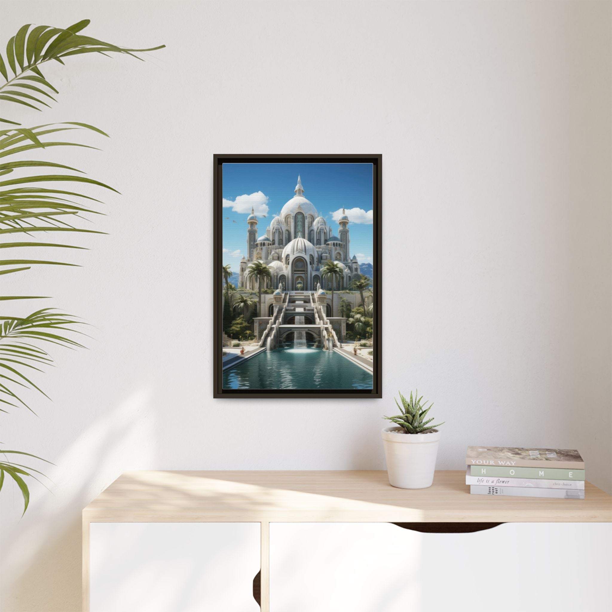 Stairway to Splendor – Fantasy Palace Framed Wall Art