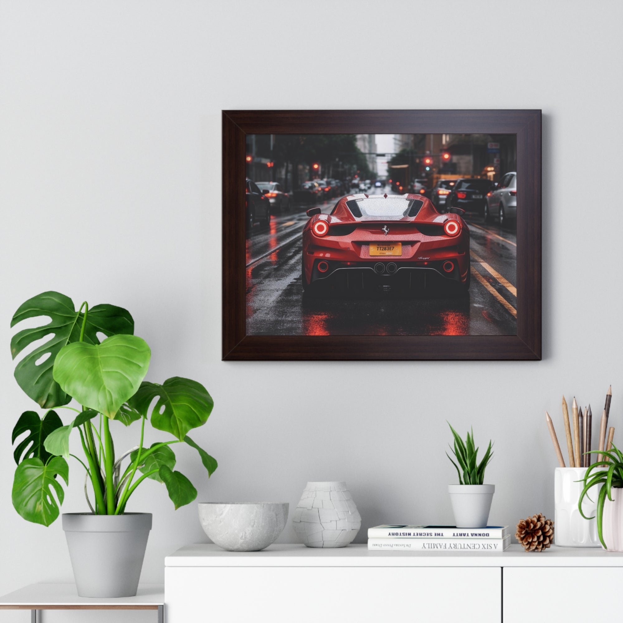 Ferrari F50- on City Streets with Rain