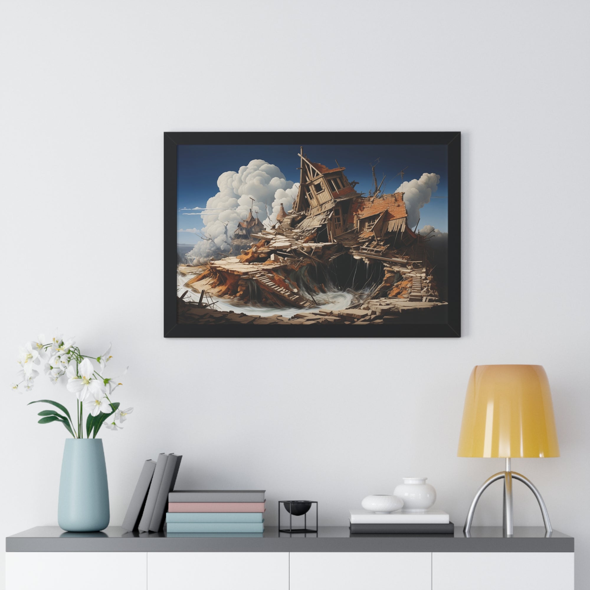Fallen Haven – Surreal Ruins Wall Art
