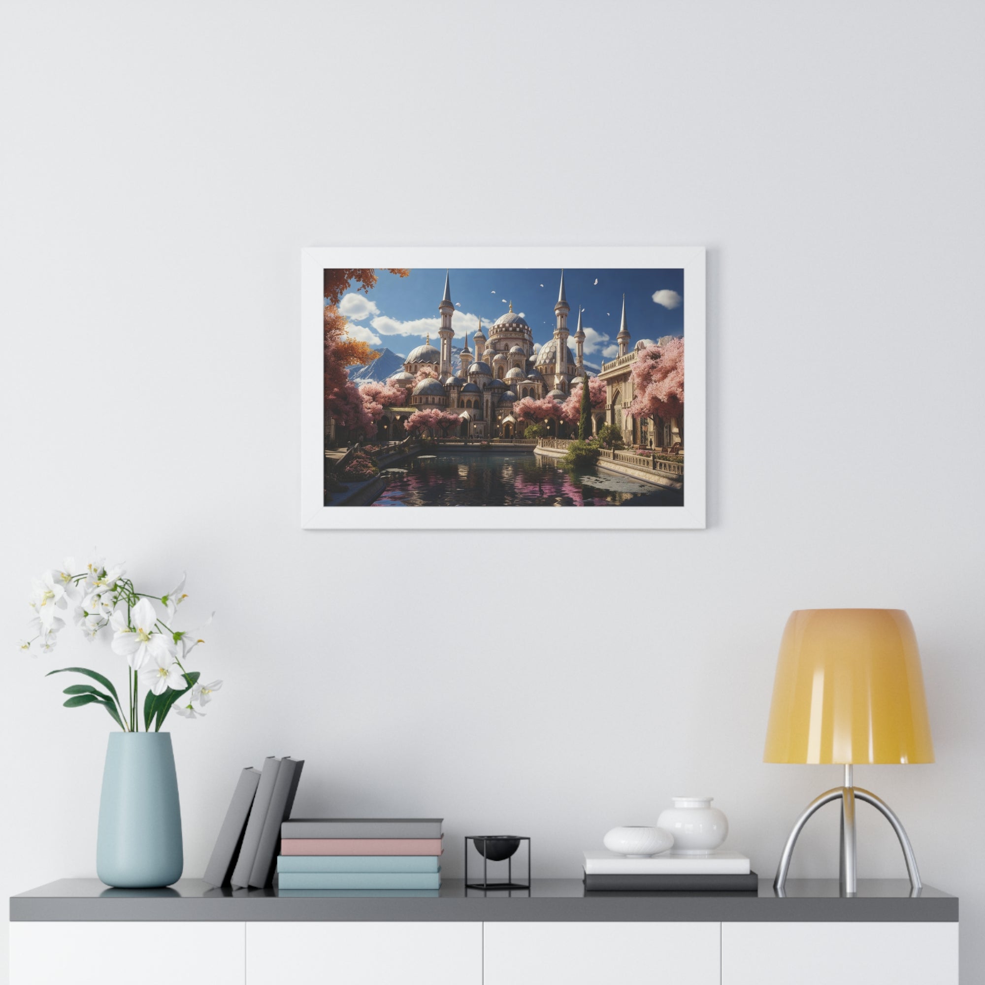Spring Majesty – Ottoman Palace Reflections Framed Wall Art