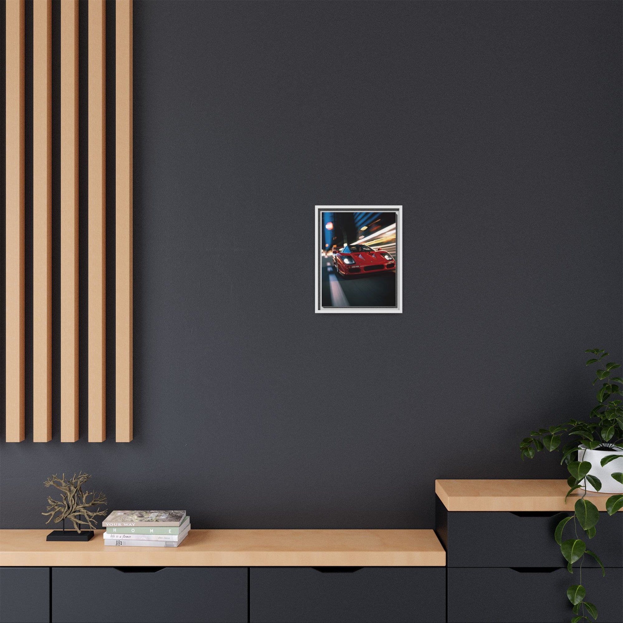 Ferrari F40 Night Drive – Supercar Motion Wall Art Print