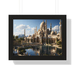Alpine Majesty – Framed Mosque Reflection Wall Art
