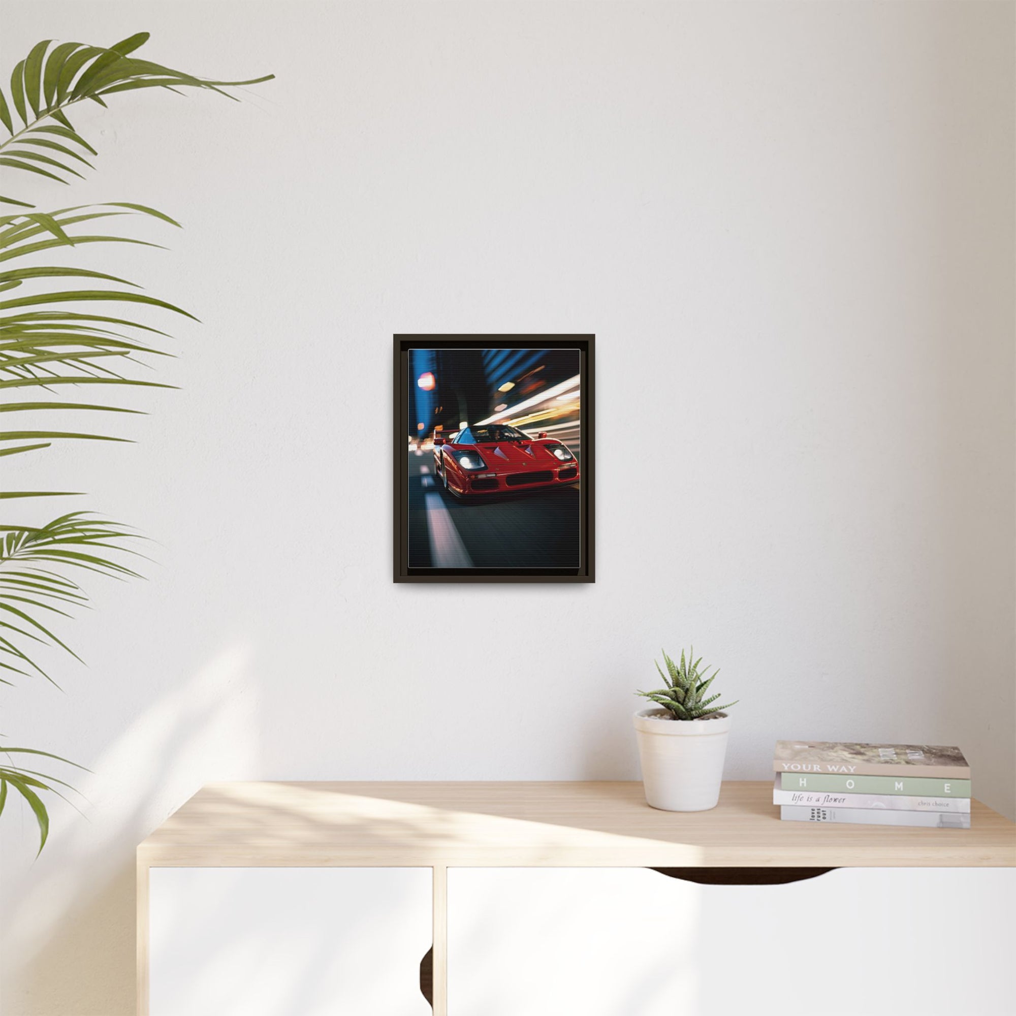 Ferrari F40 Night Drive – Supercar Motion Wall Art Print