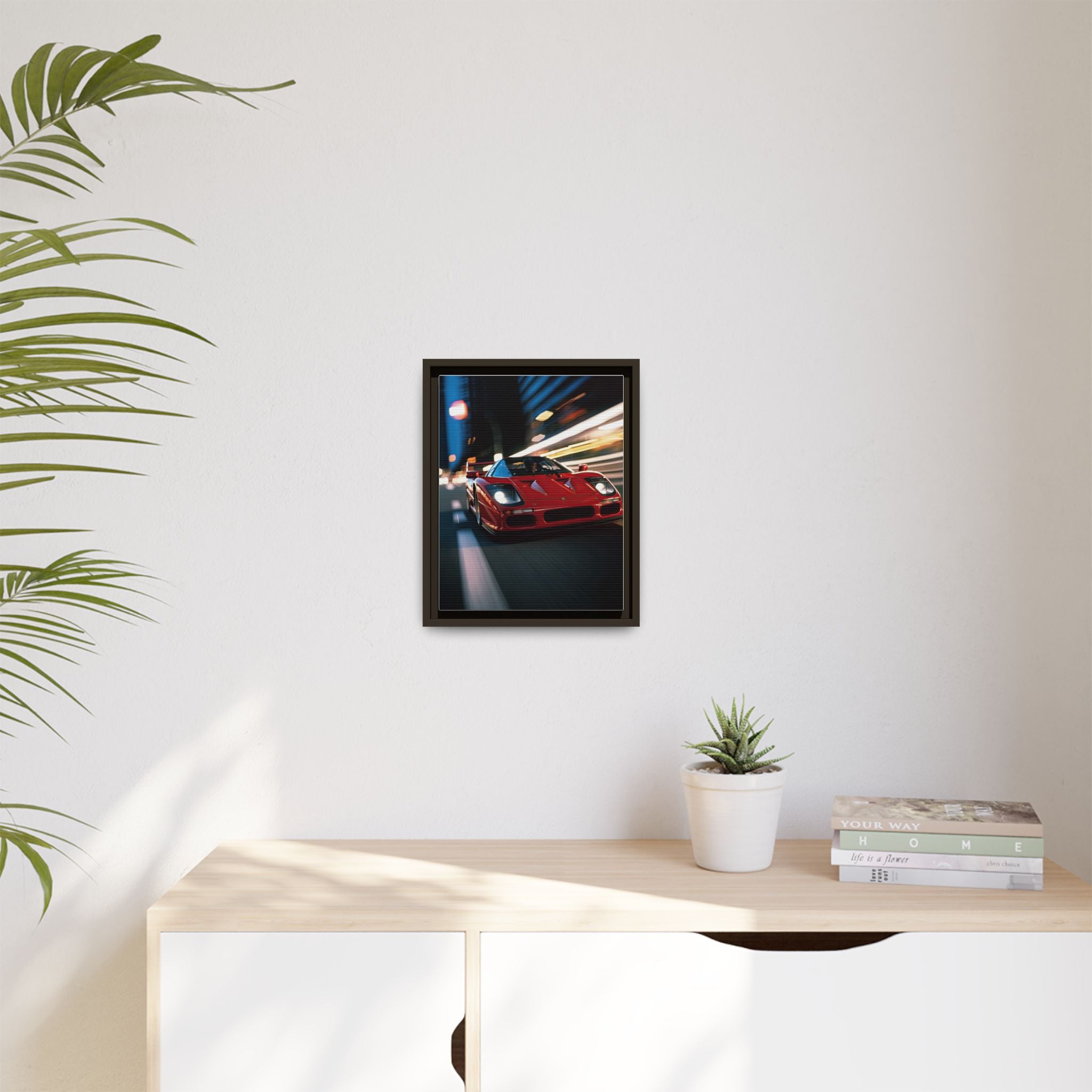 Ferrari F40 Night Drive – Supercar Motion Wall Art Print