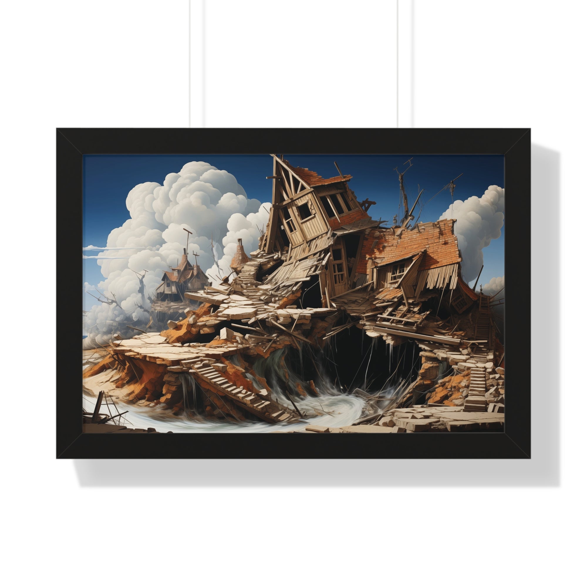 Fallen Haven – Surreal Ruins Wall Art