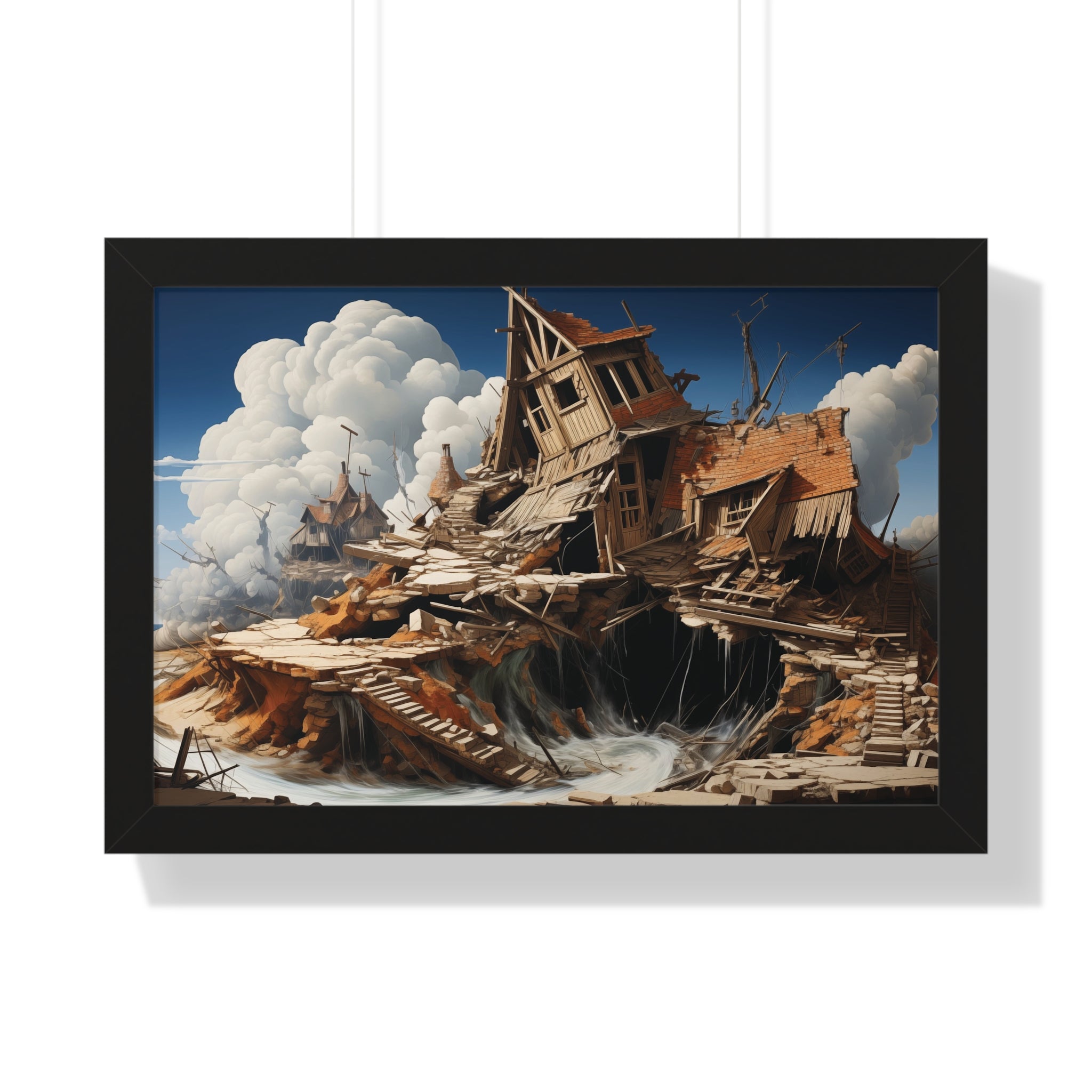 Fallen Haven – Surreal Ruins Wall Art