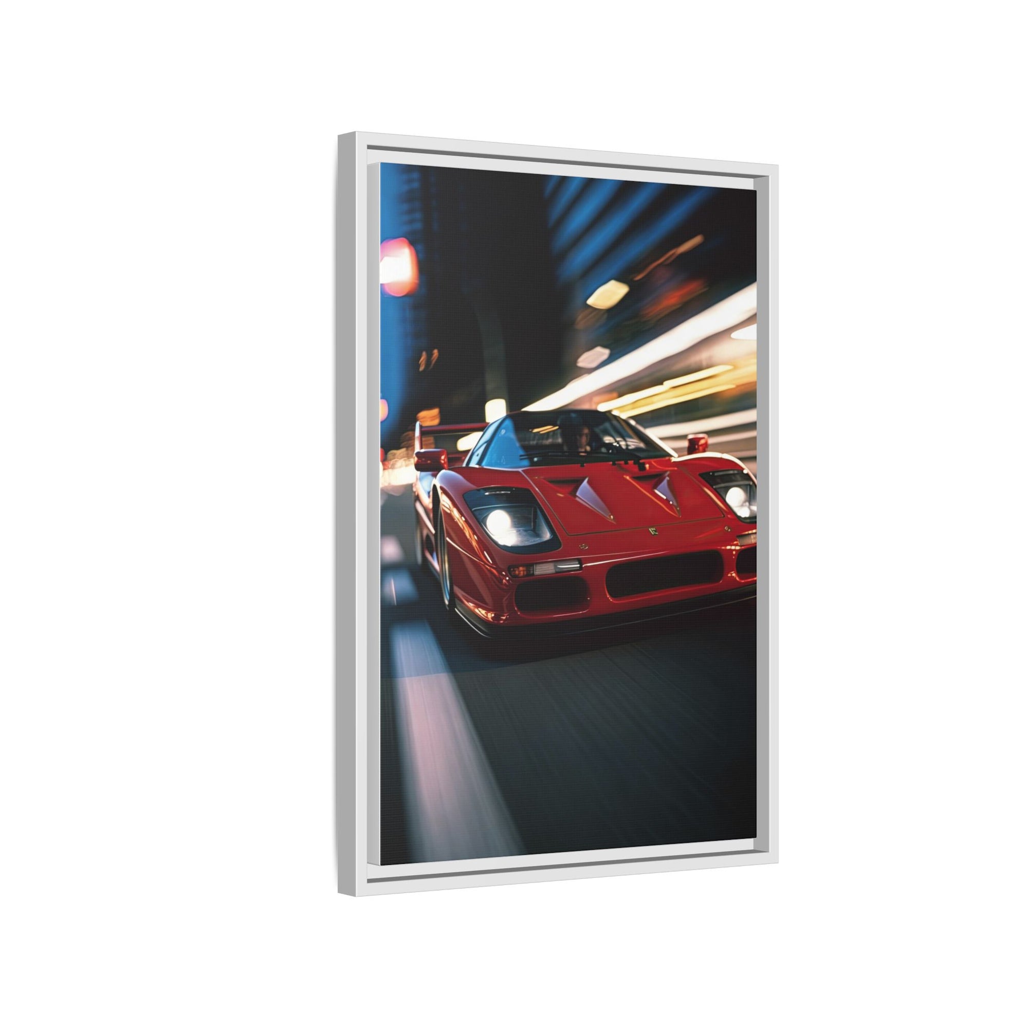 Ferrari F40 Night Drive – Supercar Motion Wall Art Print