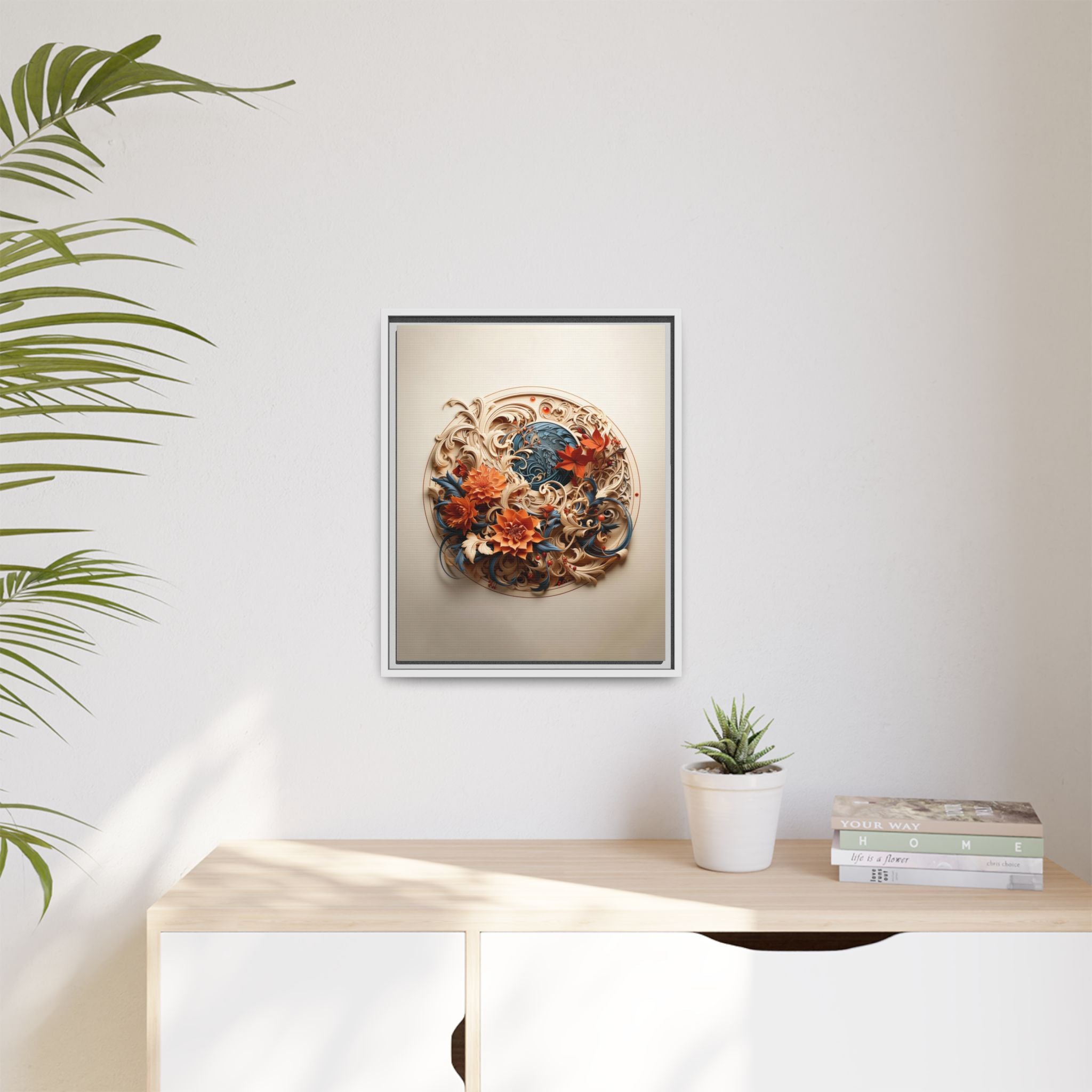 Elegant Floral & Bird Wall Art – Botanical Harmony Series