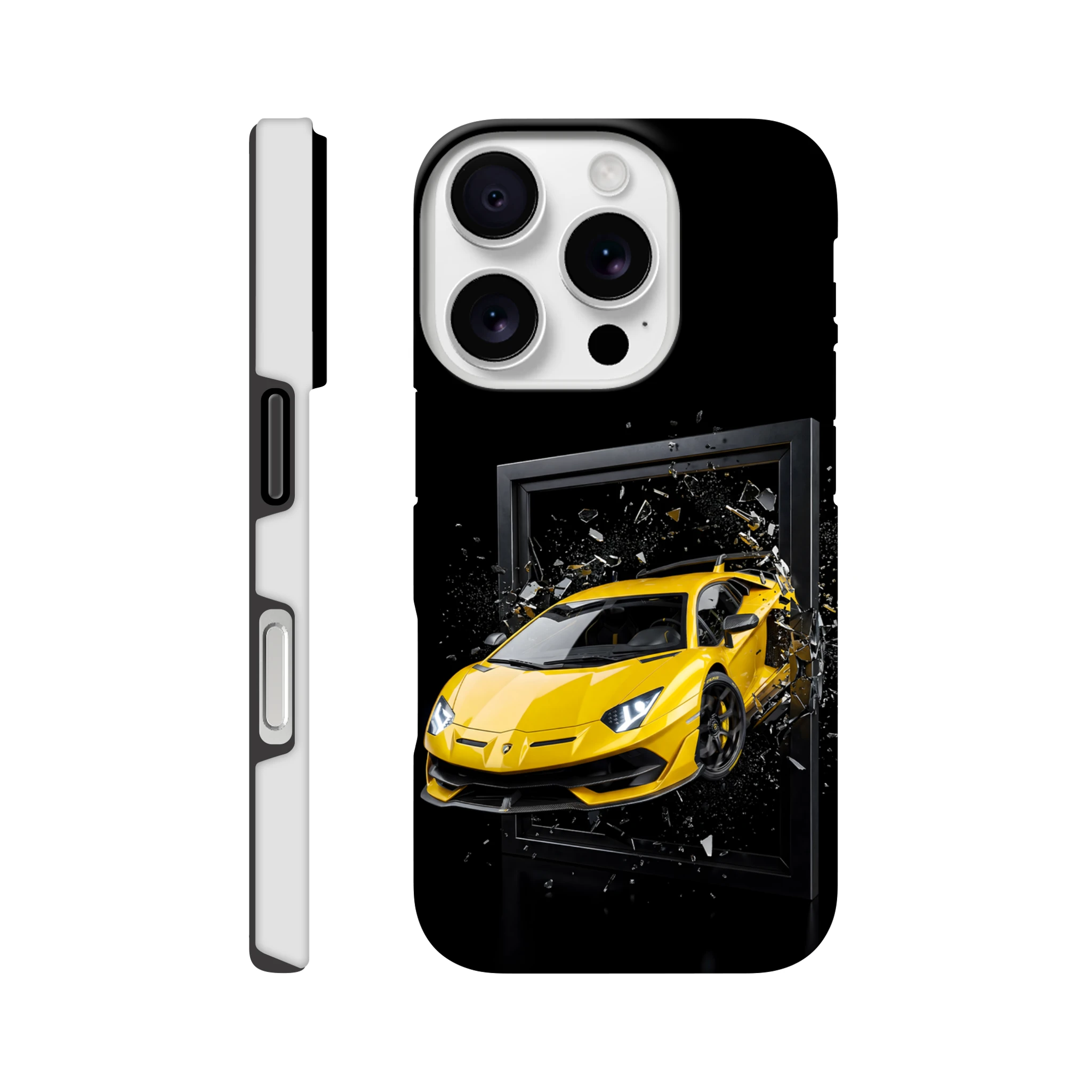 Yellow Supercar Breakthrough 3D Samsung Case® – Luxury Sports Car Design