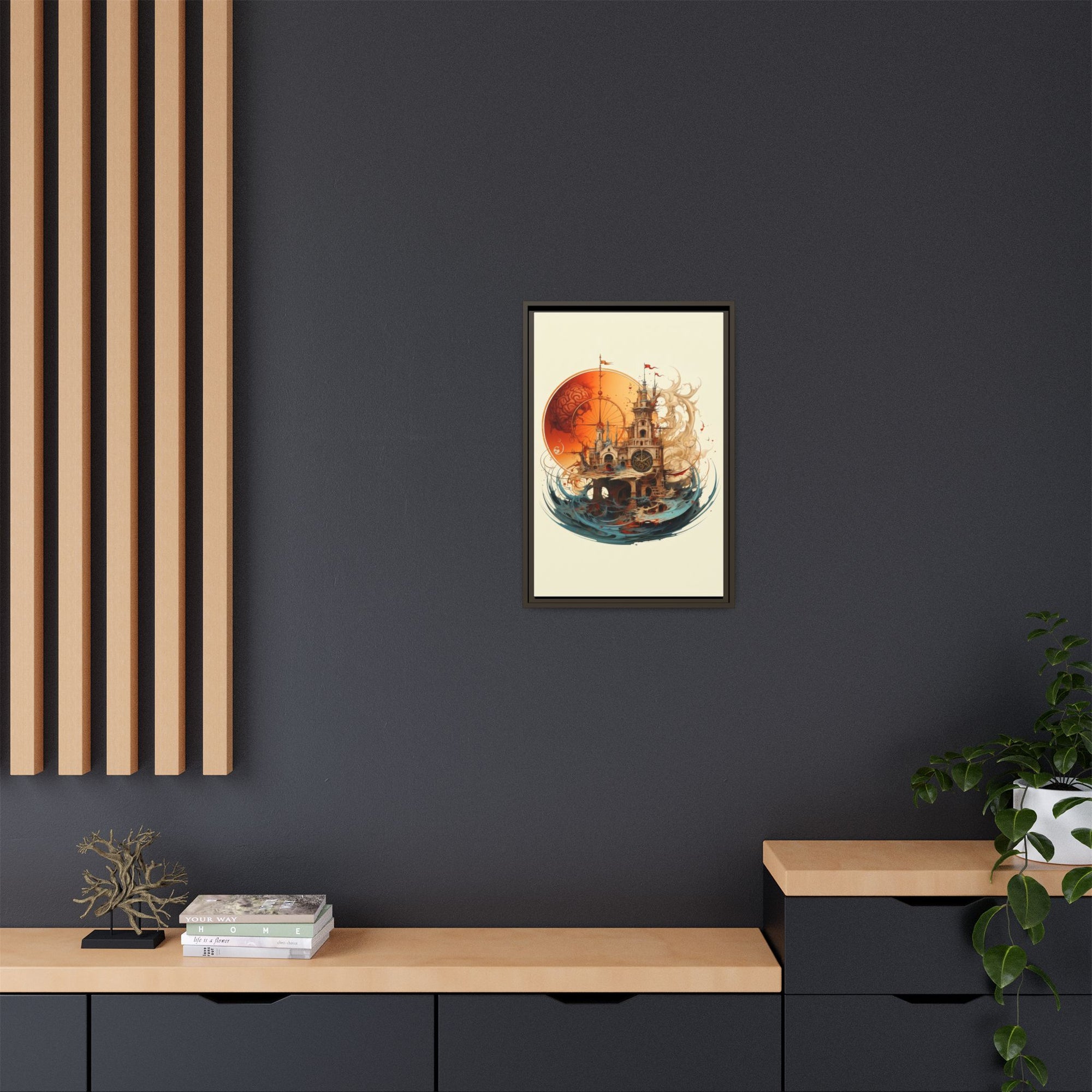 Submerged Legacy Drowning Fortress Wall Art