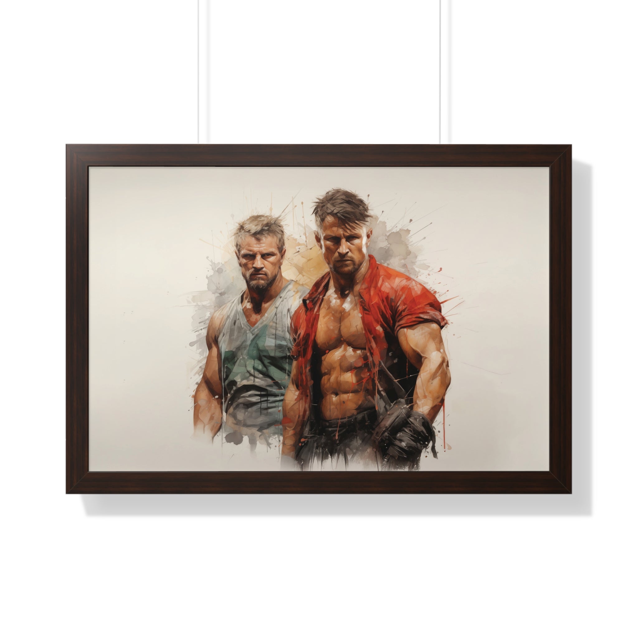 Brothers of Fury – Abstract Masculine Power Wall Art