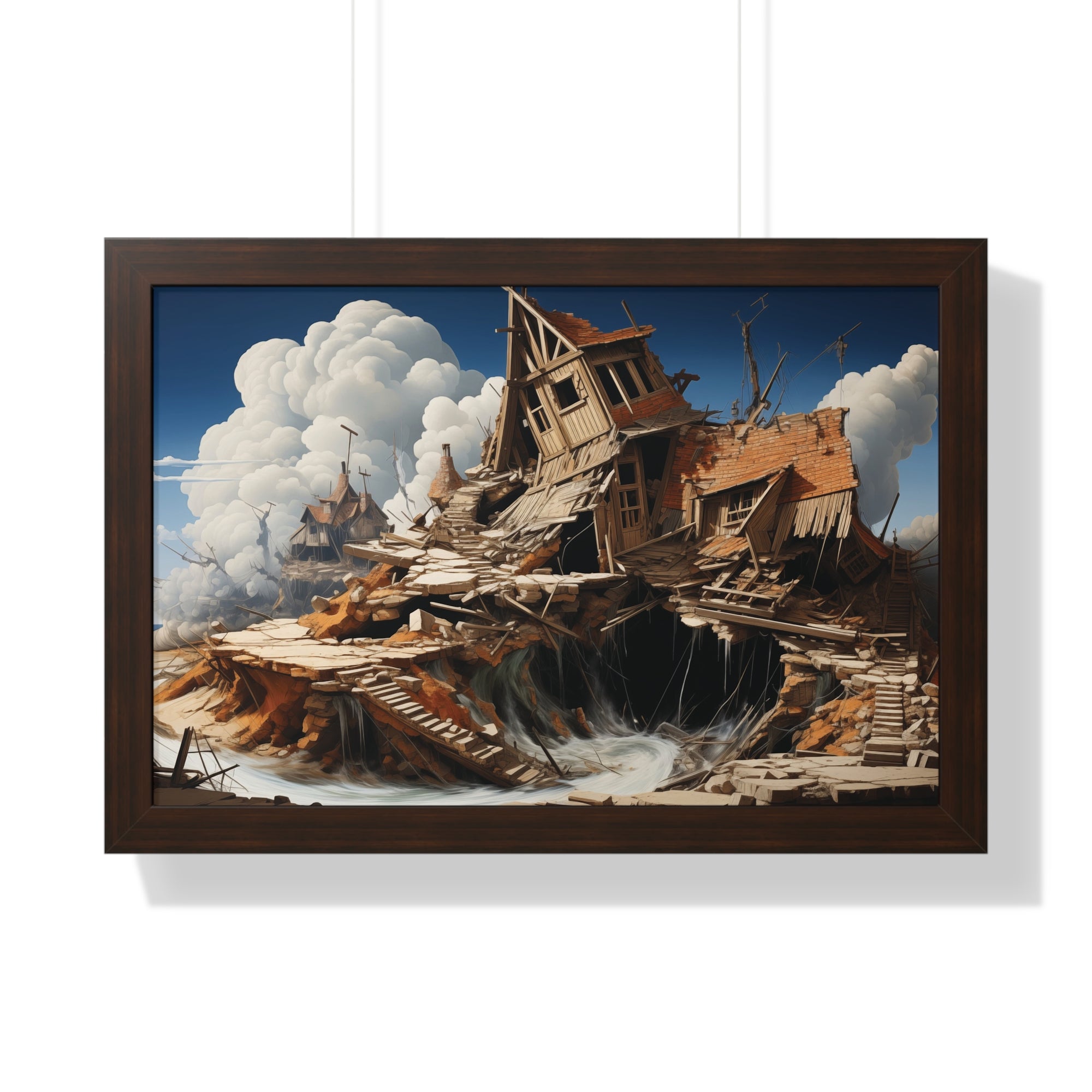 Fallen Haven – Surreal Ruins Wall Art