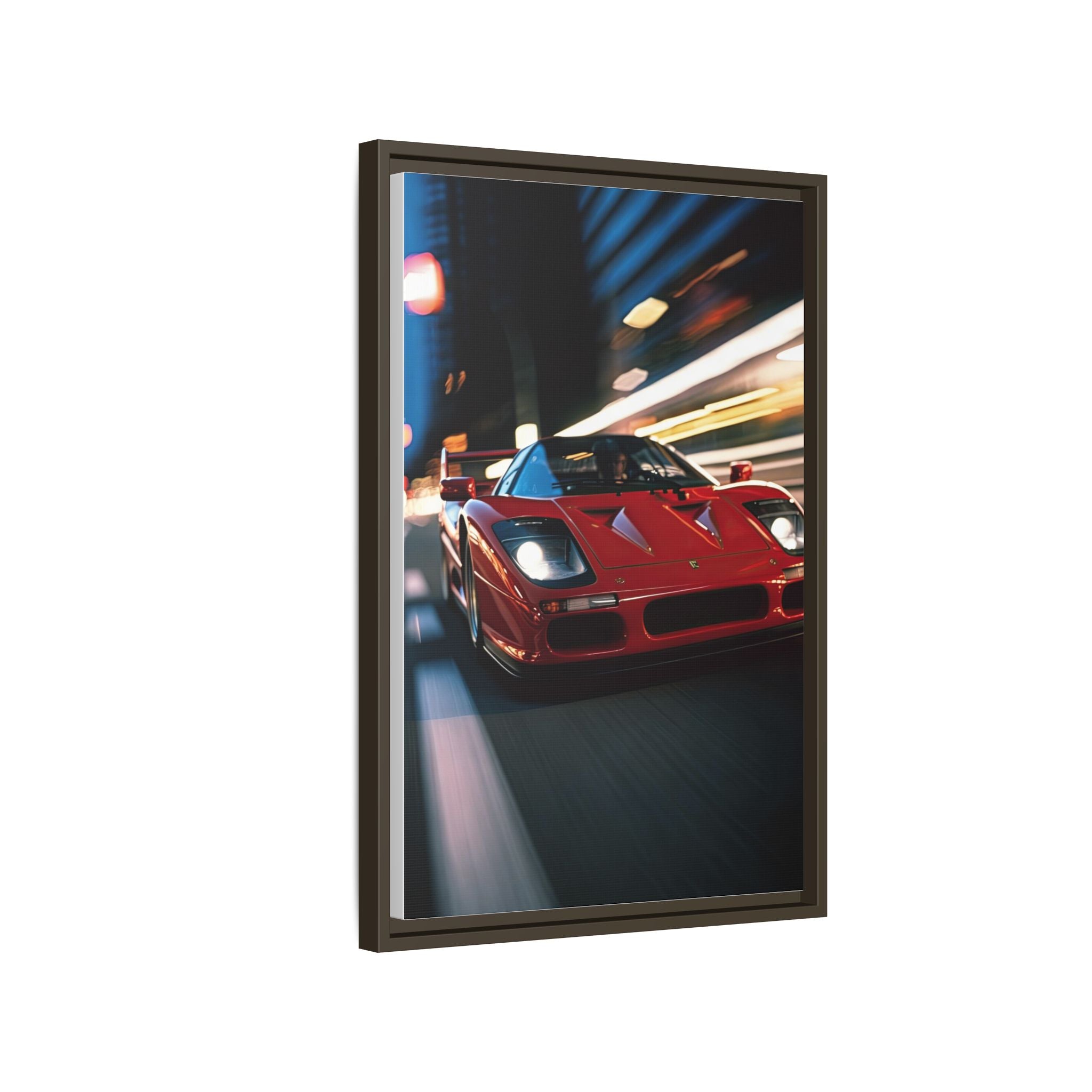 Ferrari F40 Night Drive – Supercar Motion Wall Art Print