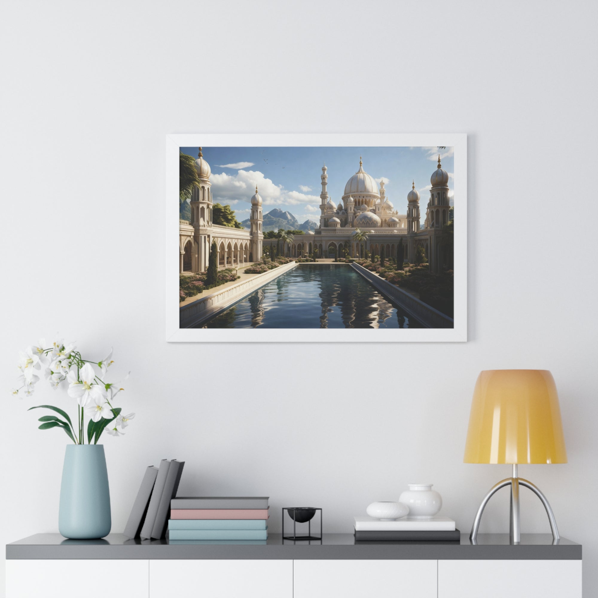 Between Earth and Prayer – Mountain Mosque Wall Art