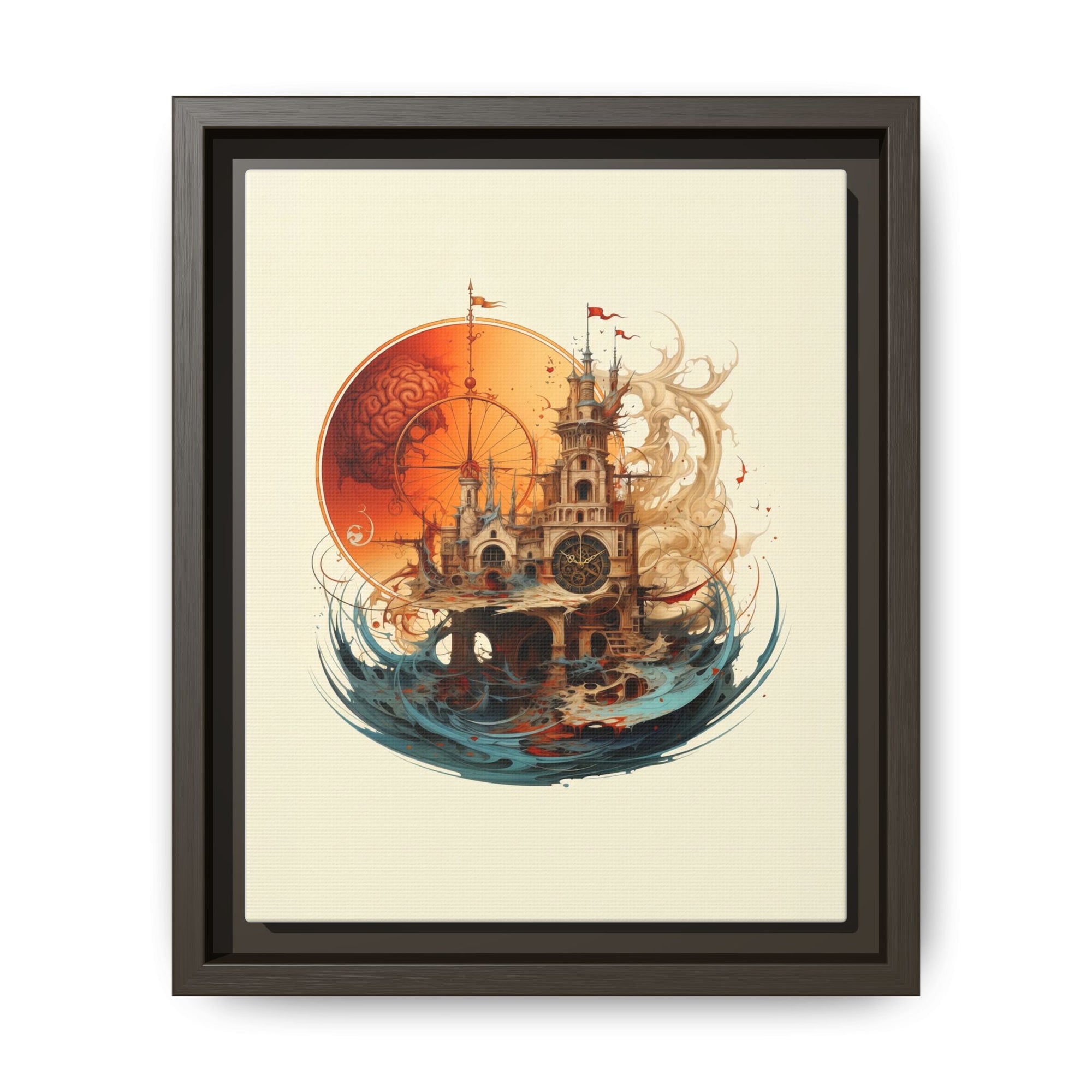 Submerged Legacy Drowning Fortress Wall Art