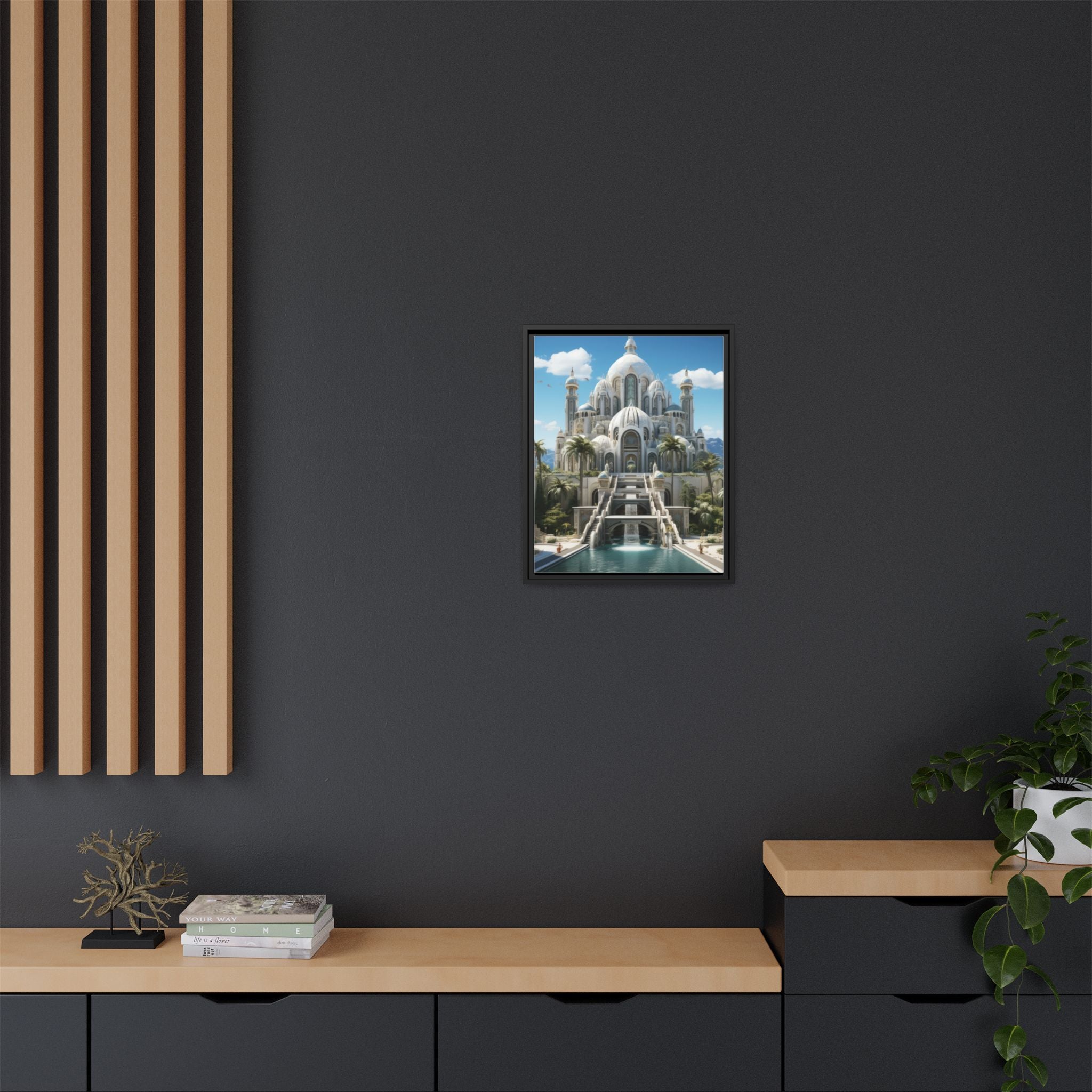 Stairway to Splendor – Fantasy Palace Framed Wall Art
