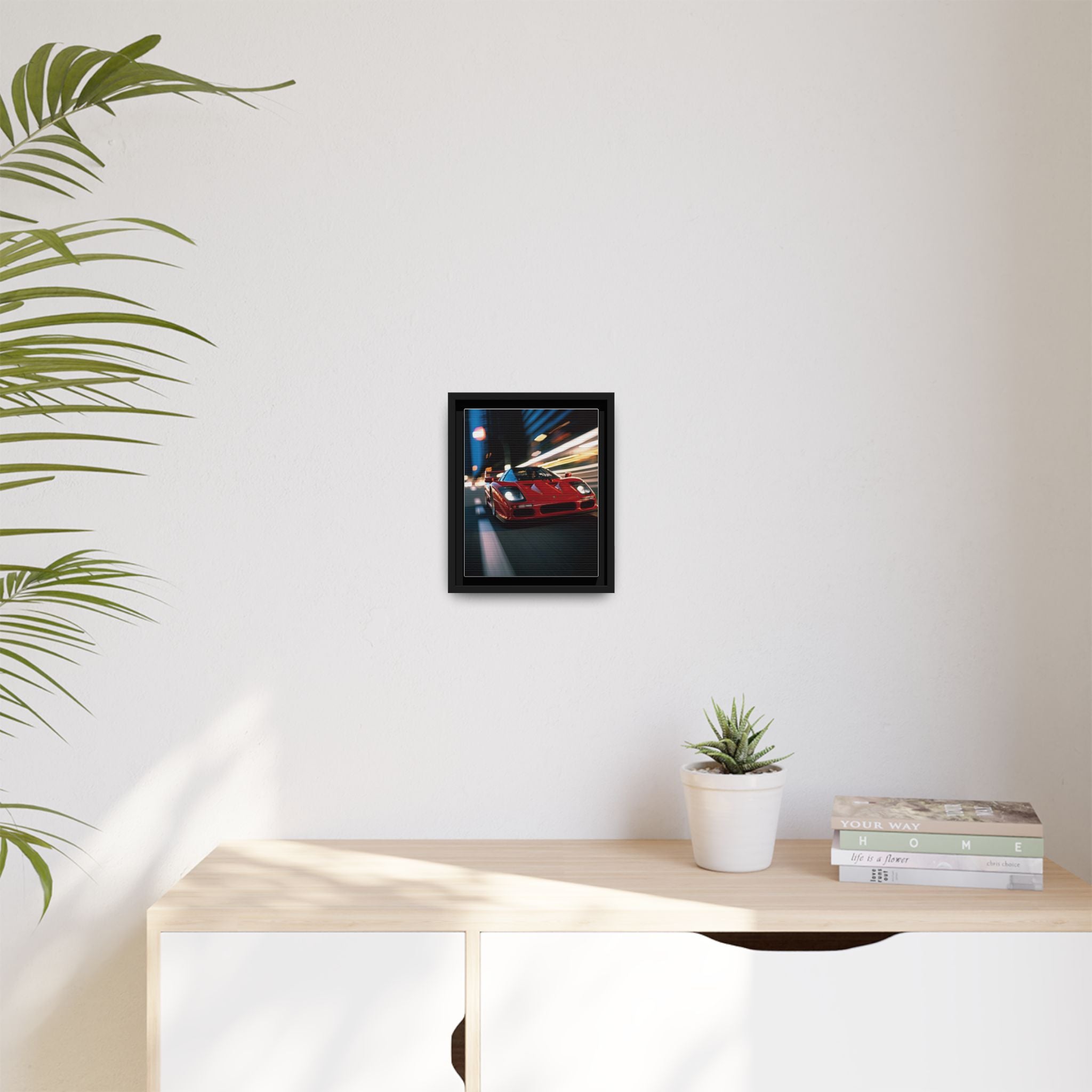 Ferrari F40 Night Drive – Supercar Motion Wall Art Print