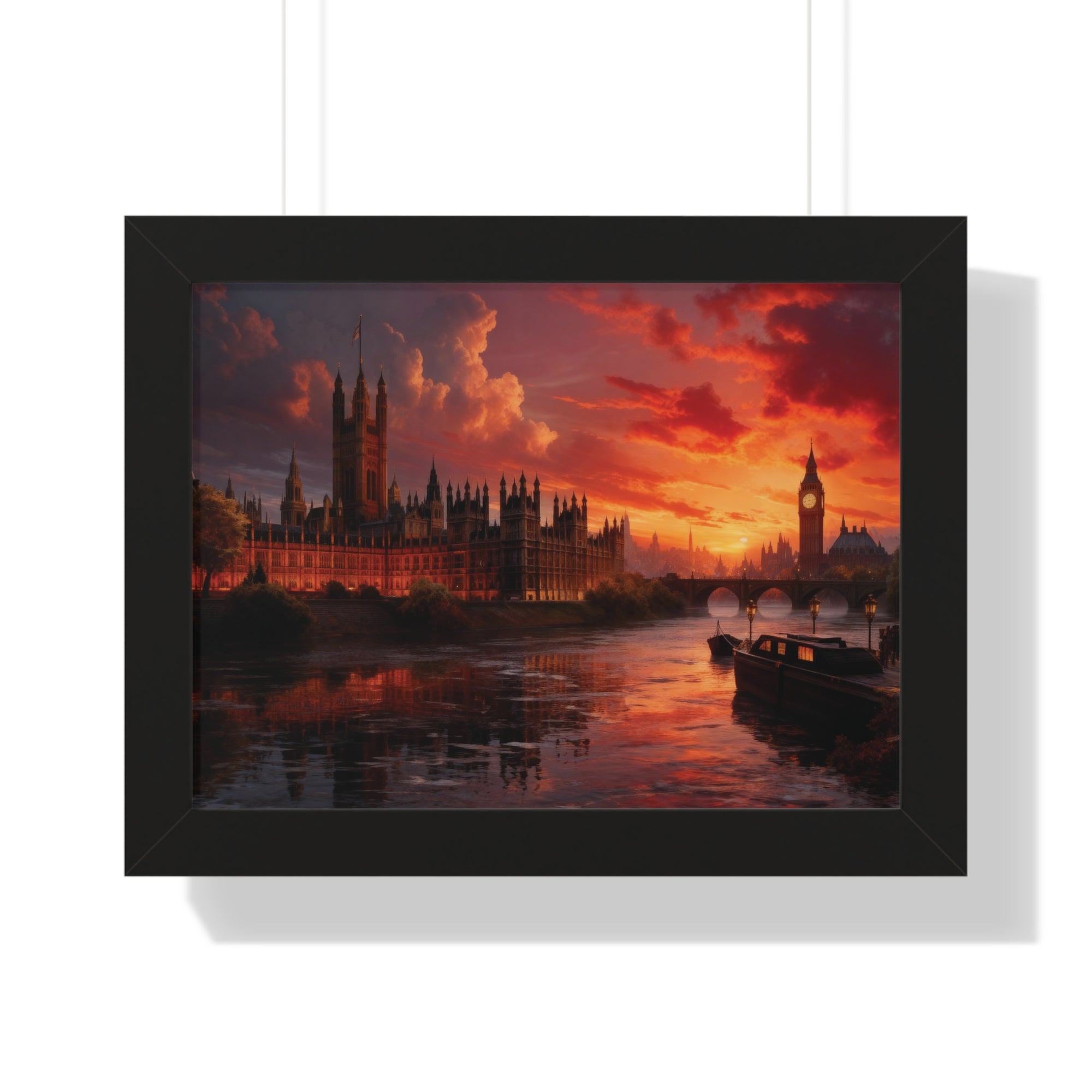 Twilight Majesty – London Parliament Sunset Wall Art