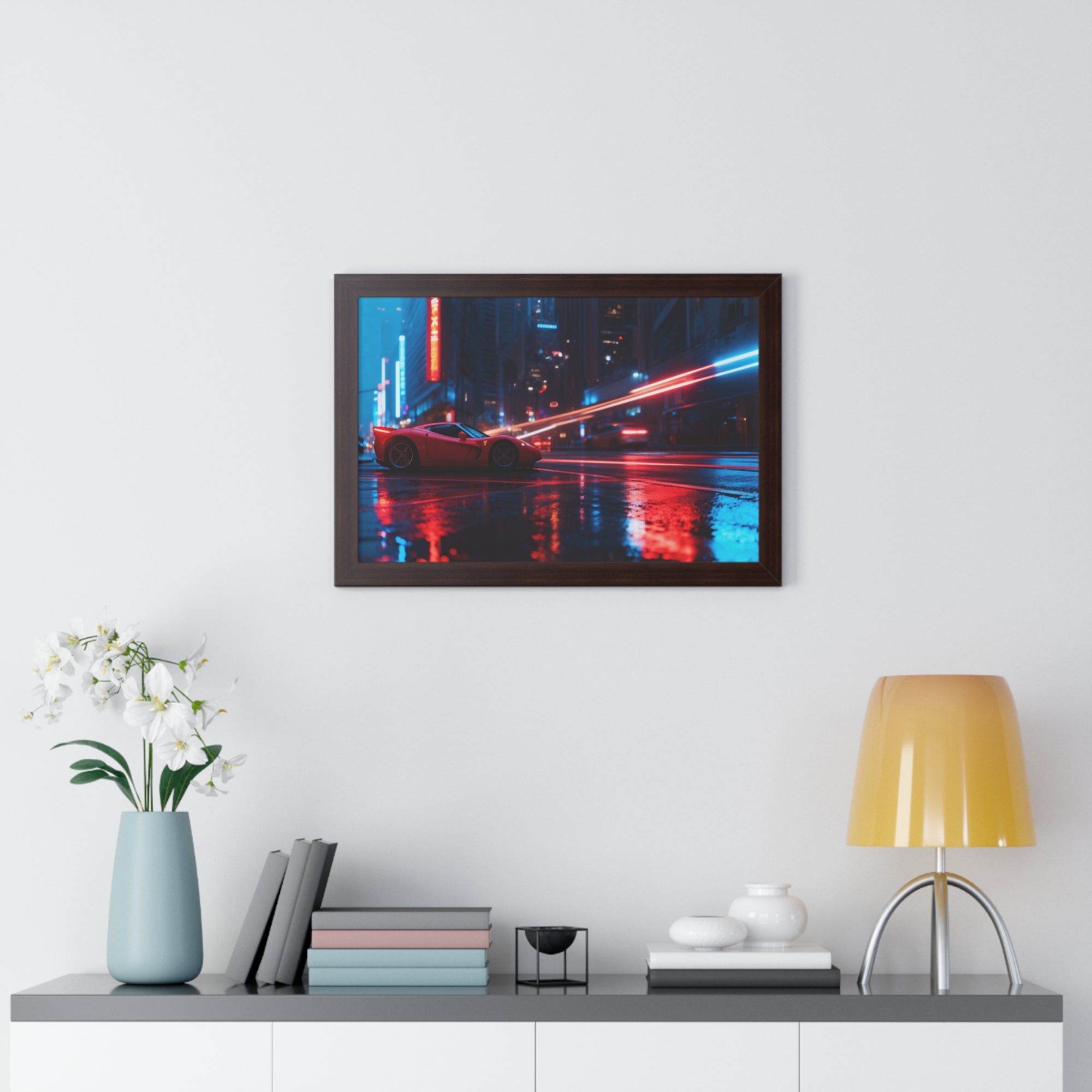 Ferrari F50 “Neon Velocity” Cyberpunk Wall Art