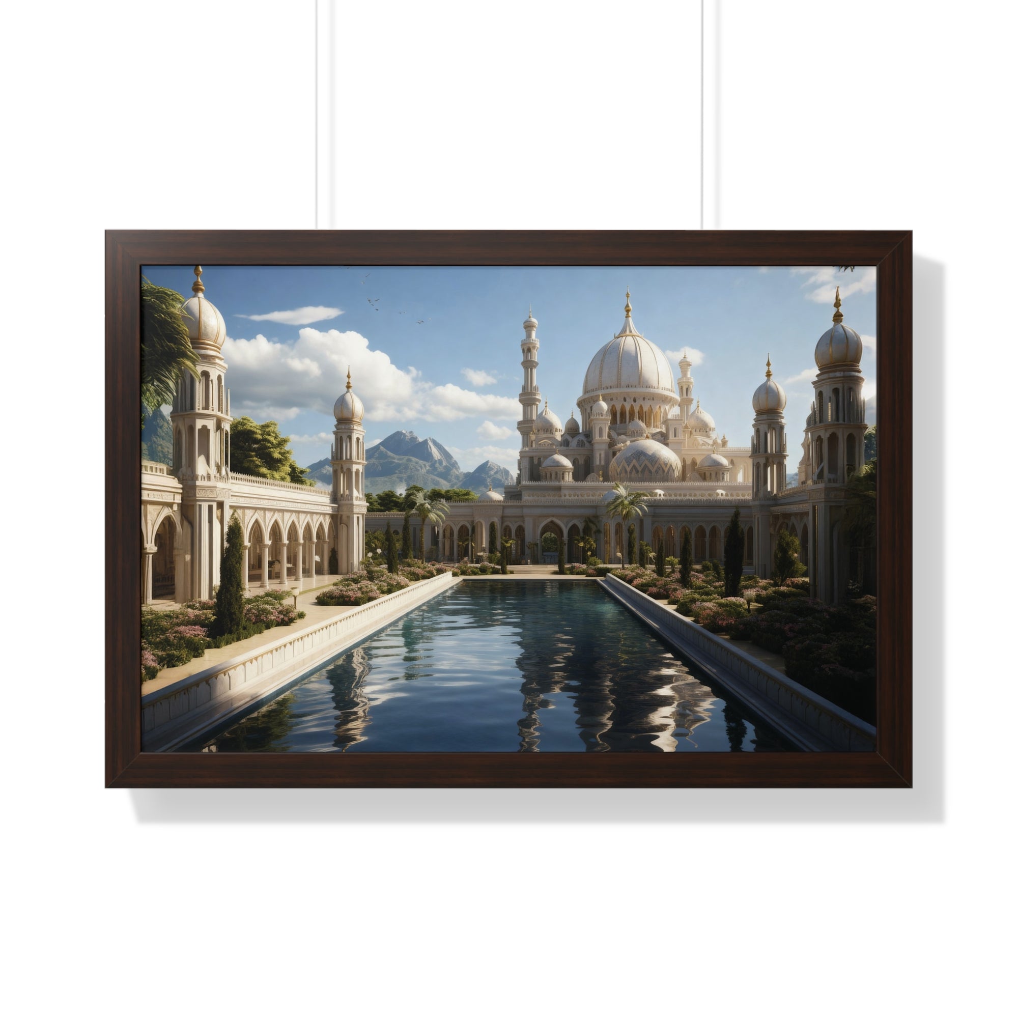 Between Earth and Prayer – Mountain Mosque Wall Art