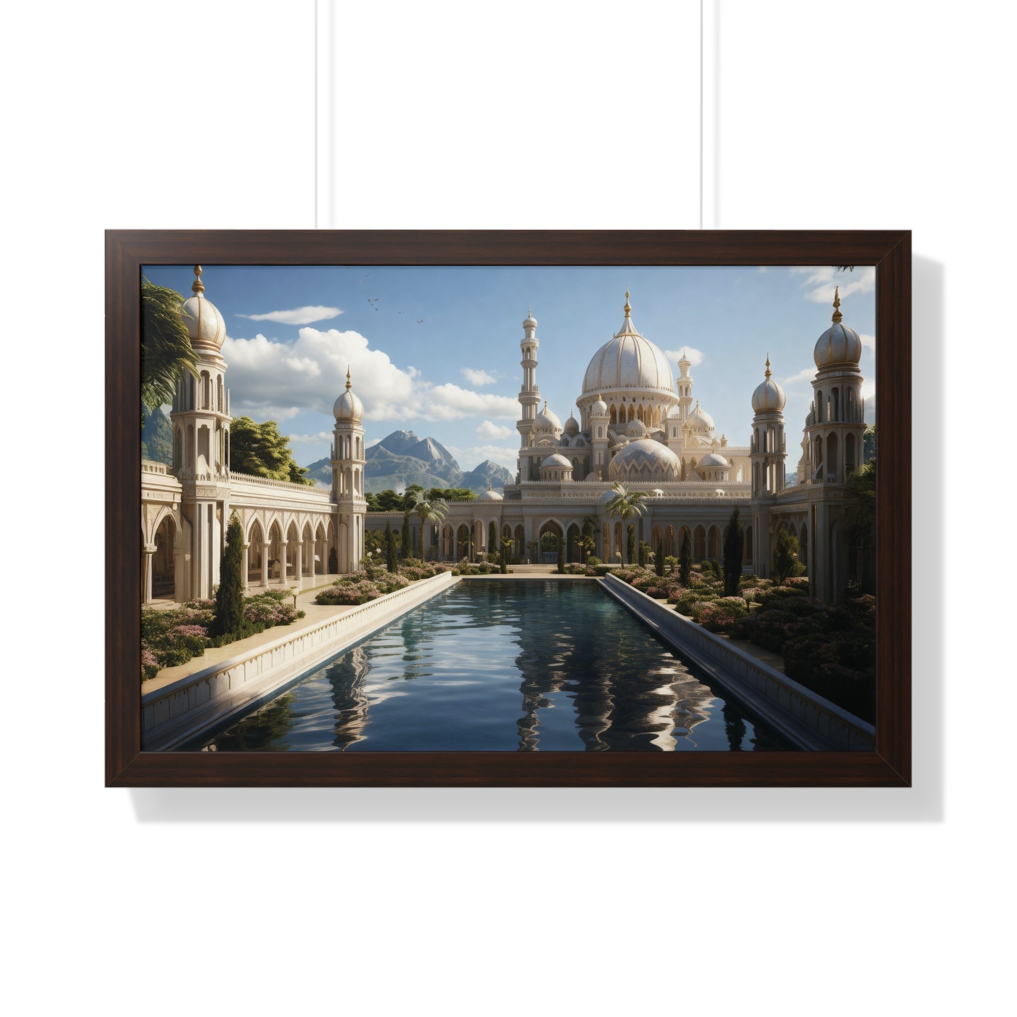 Between Earth and Prayer – Mountain Mosque Wall Art