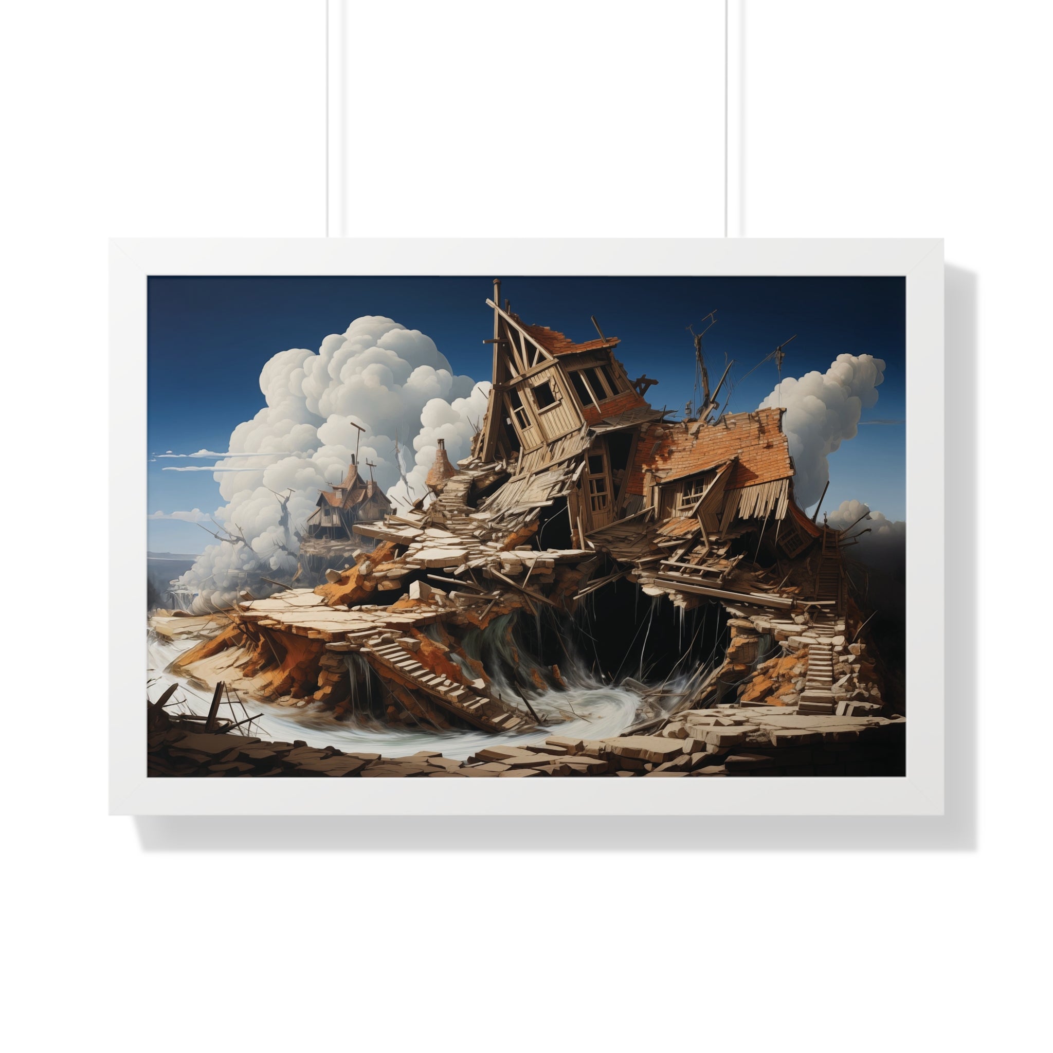 Fallen Haven – Surreal Ruins Wall Art