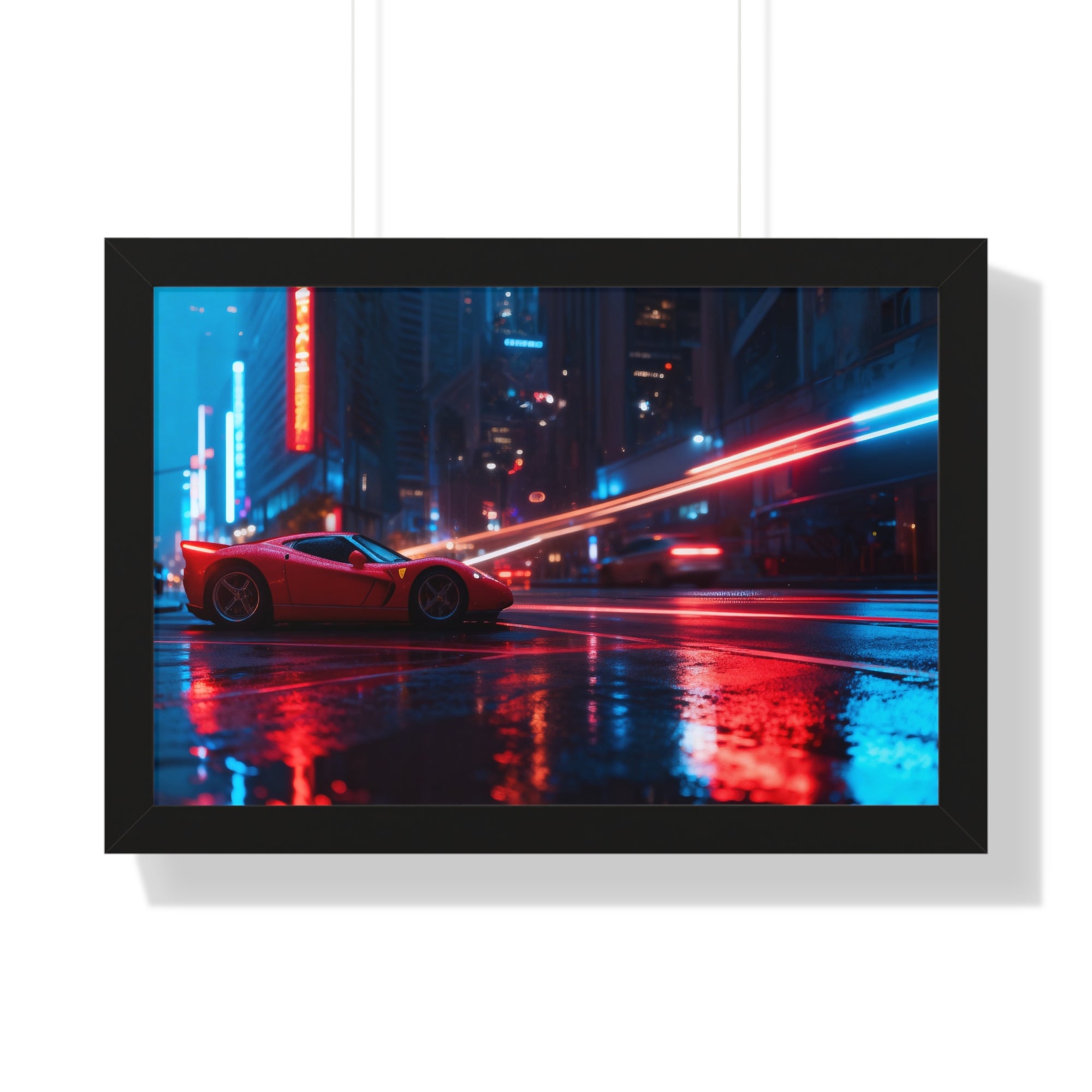 Ferrari F50 “Neon Velocity” Cyberpunk Wall Art