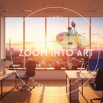 Large Modern Office Workspace with Morning Sunrise
