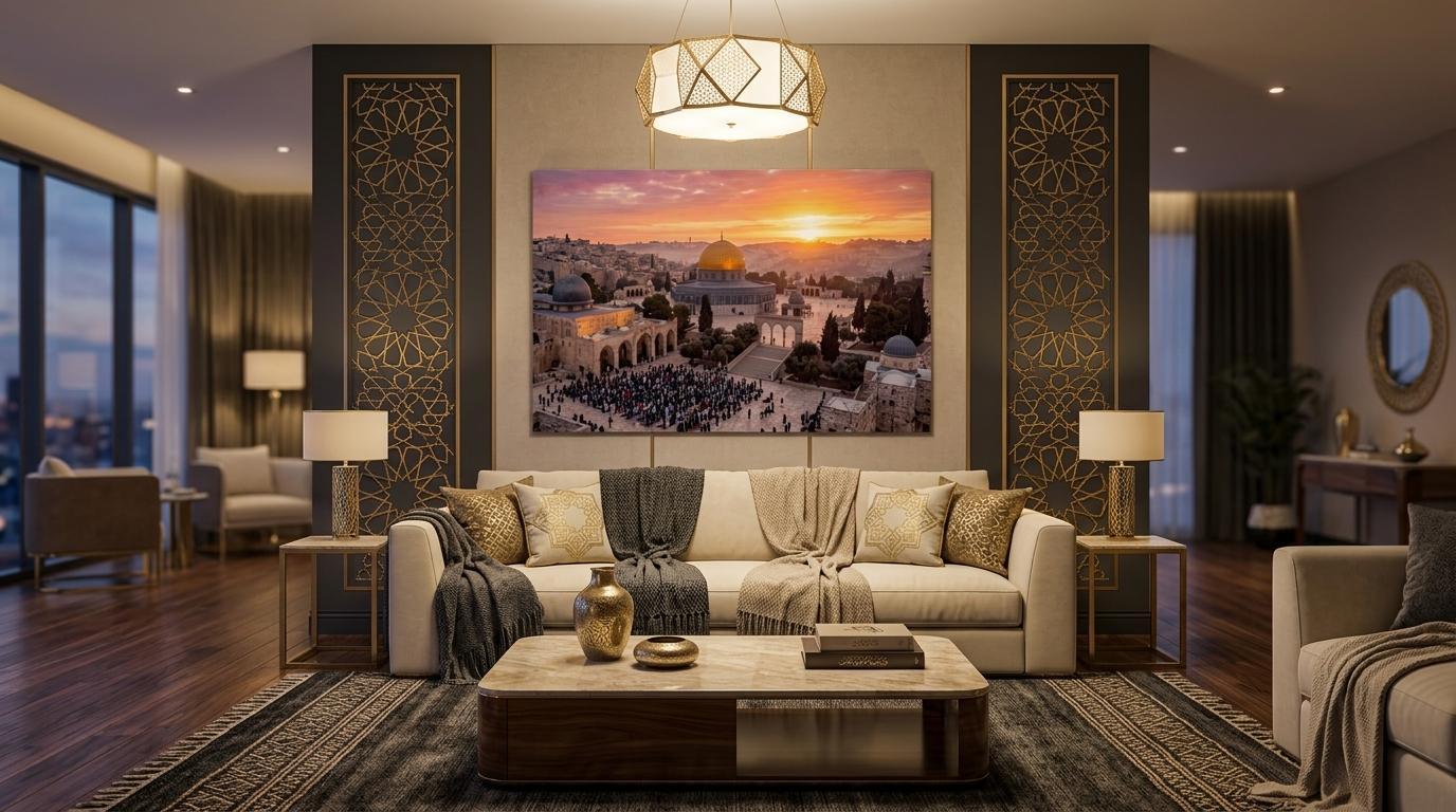 The Golden Dome – Al-Aqsa Premium Wooden Framed Poster - 20x30