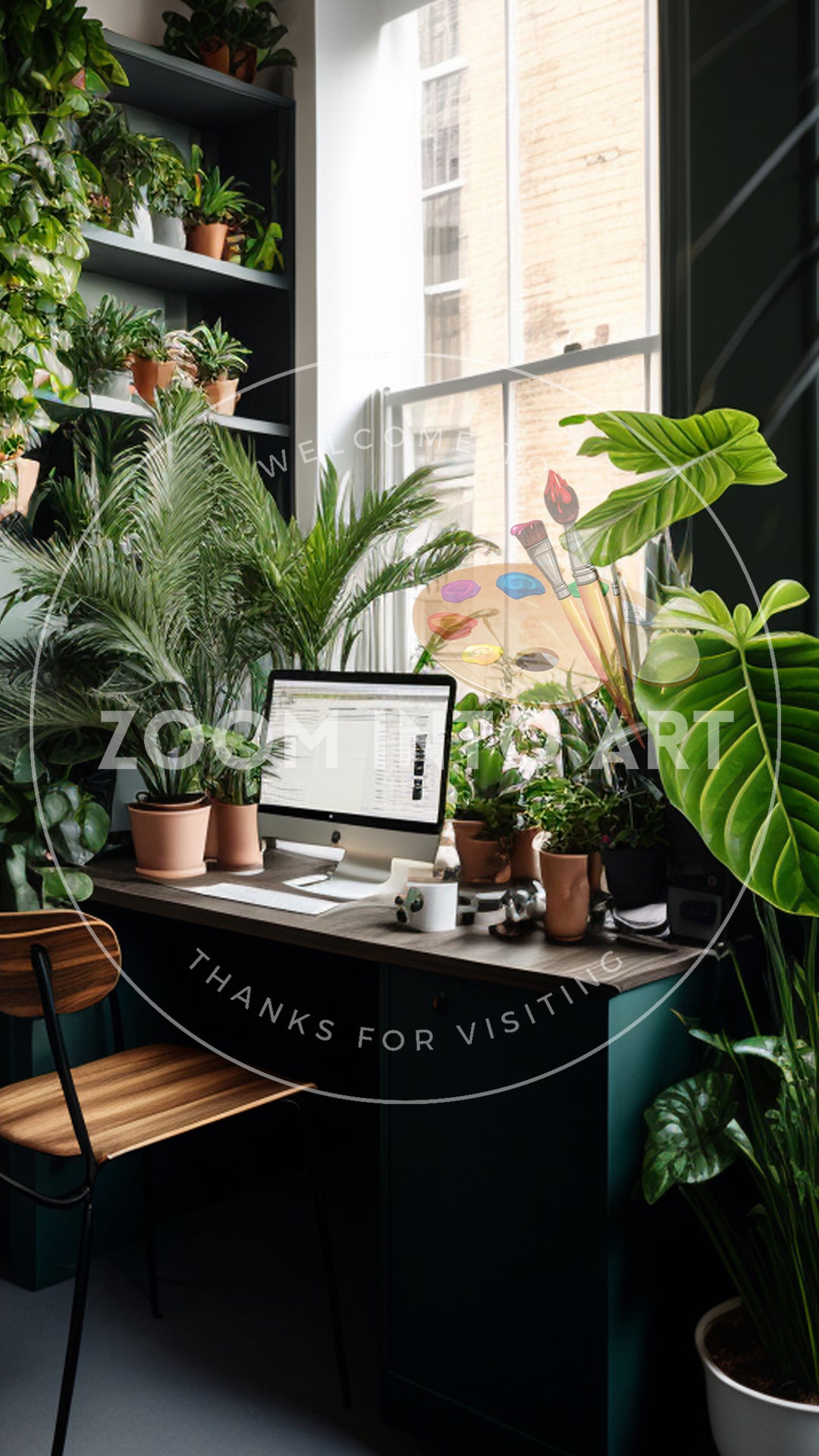 Office Filled With House Plants