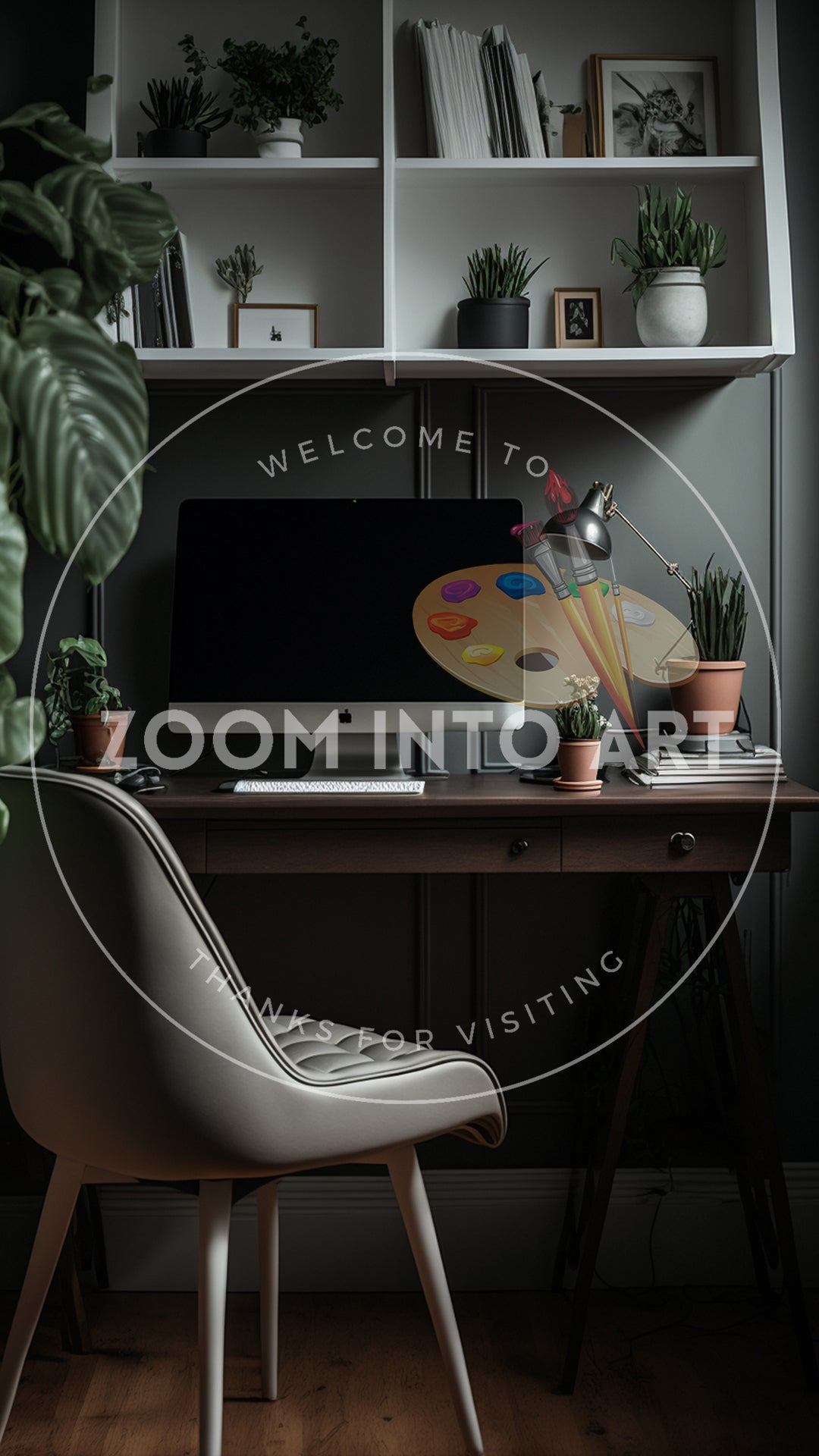Authentic Minimalist Home Office