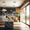 Modern Office Interior with Wooden Panels