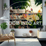 Wide View of a Brightly Lit Writing Studio