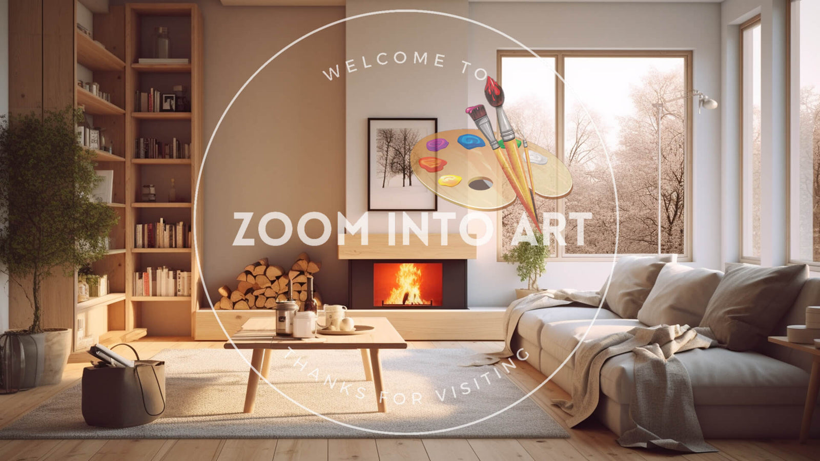 Stylish Minimalistic Living Room with Scandinavian Style