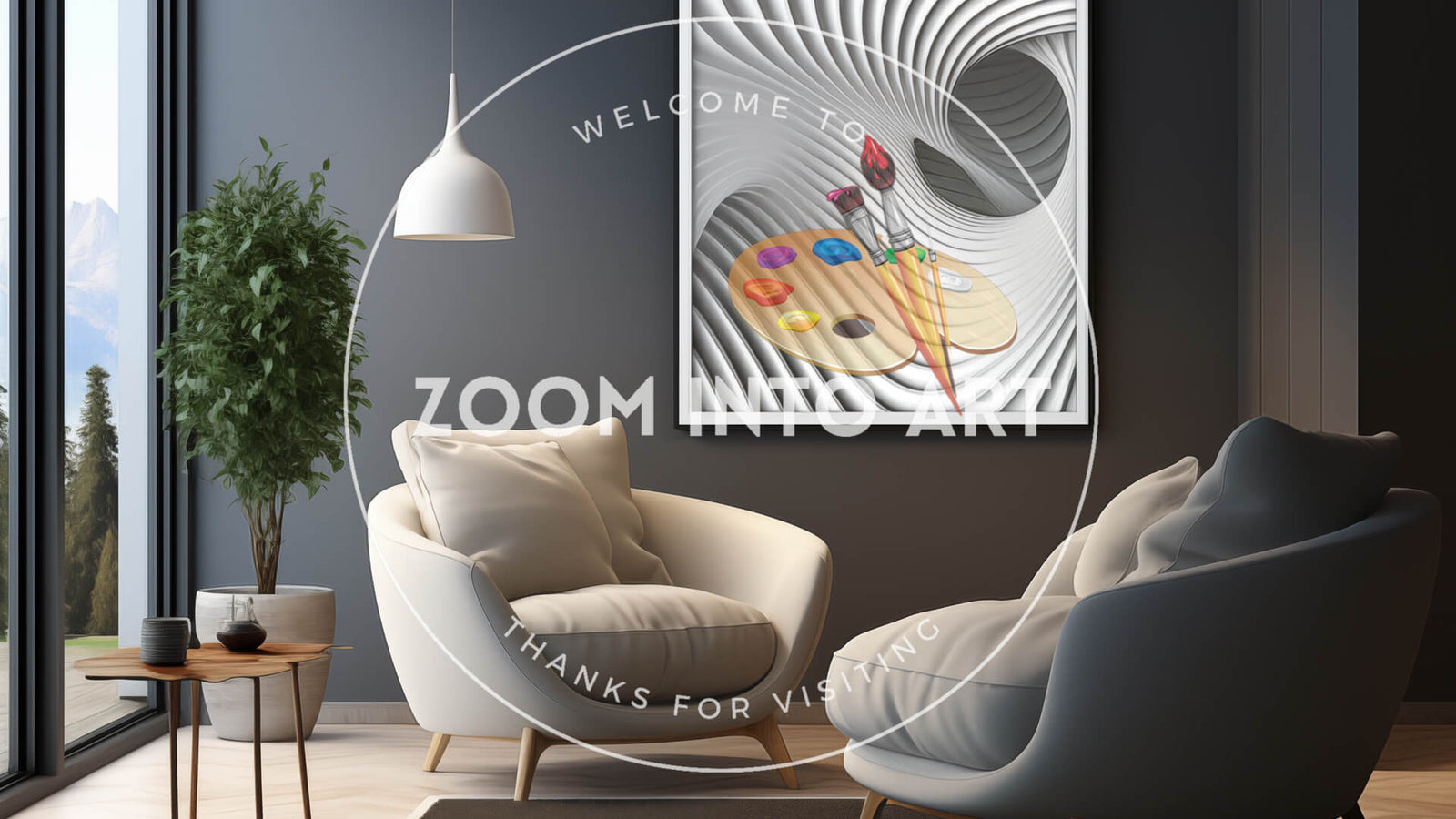 Slick Minimalist Room