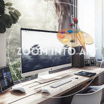 Open Room Oak Wood Desk