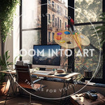 Cinematic Office Modern Big Cosy Room