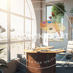 Afternoon Sunshine in Calm Office